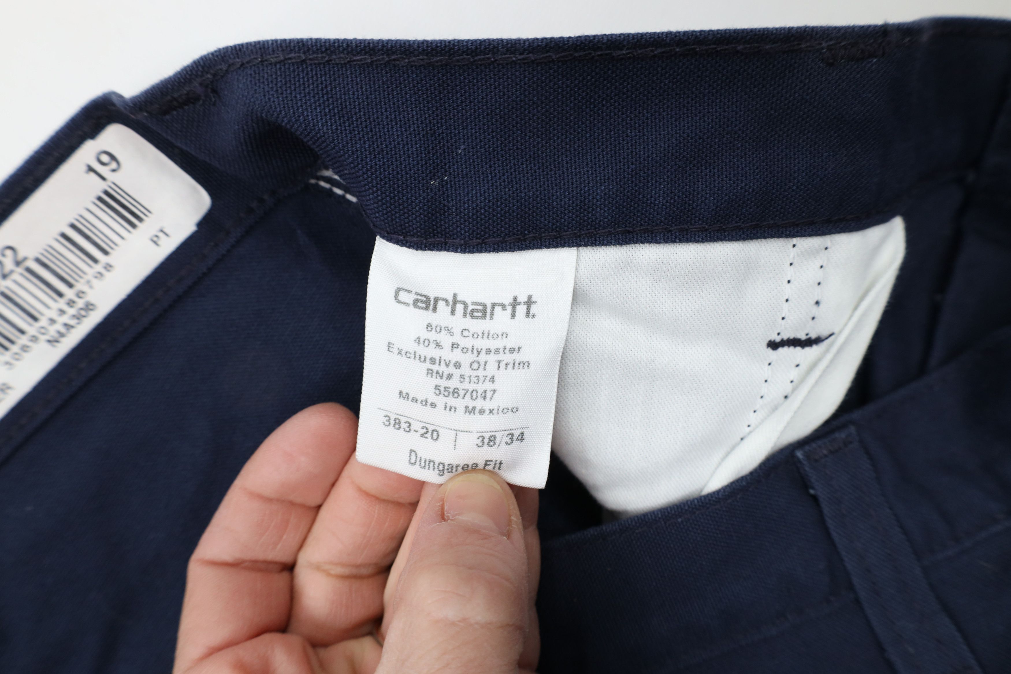 Carhartt × Vintage Vintage Carhartt Dungaree Wide Leg Canvas Pants Navy Blue Size US 38 / EU 54 - 8 Thumbnail