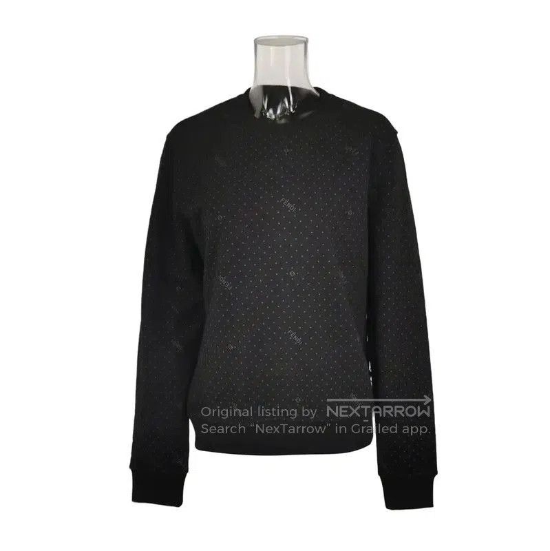 Fendi Fendi Black Logo Embroidery Men's Sweatshirt . Size US S / EU 44-46 / 1 - 1 Thumbnail