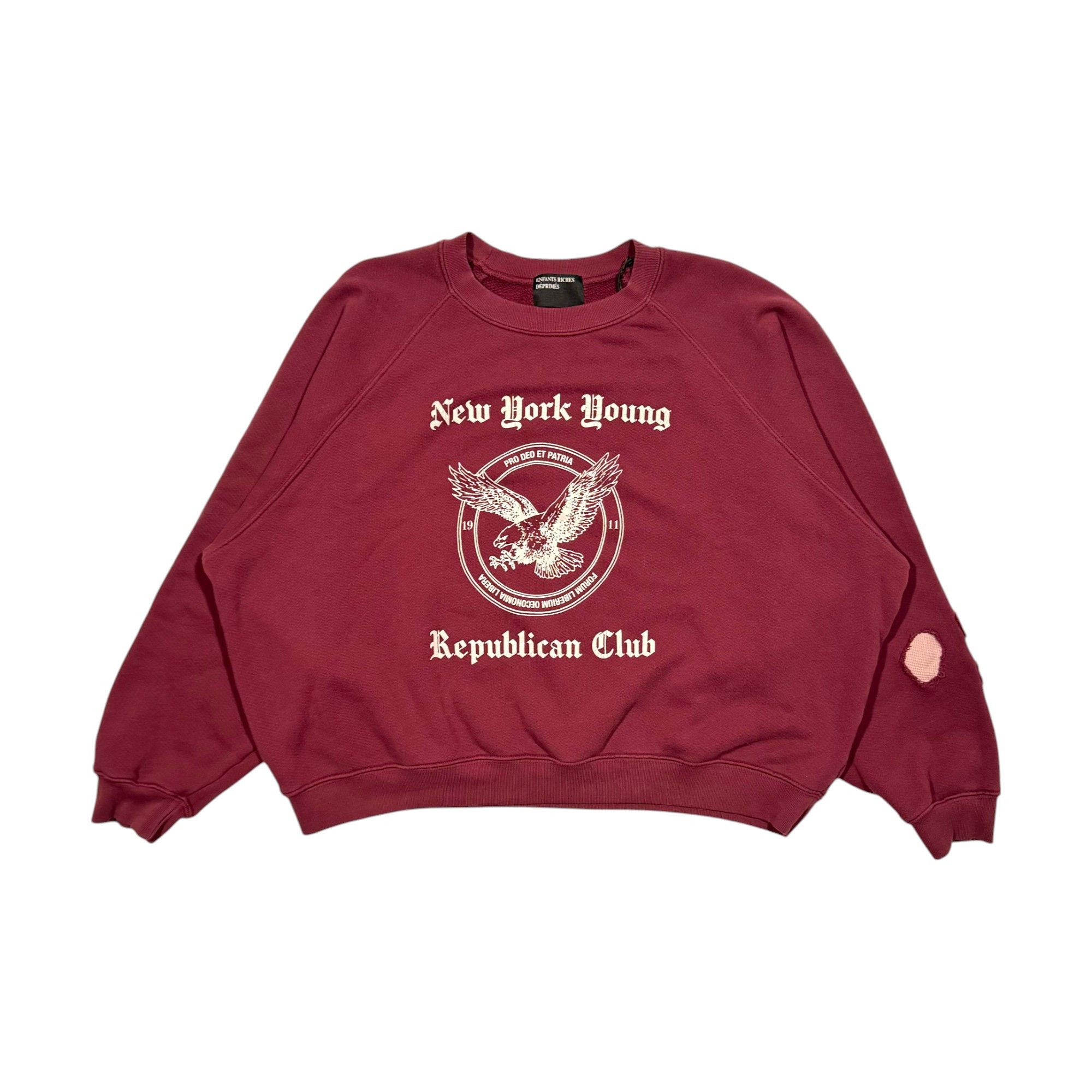 Enfants Riches Deprimes New York Young Republican Club Y.R.C. Raglan Sweater Thermal Size US M / EU 48-50 / 2 - 1 Thumbnail