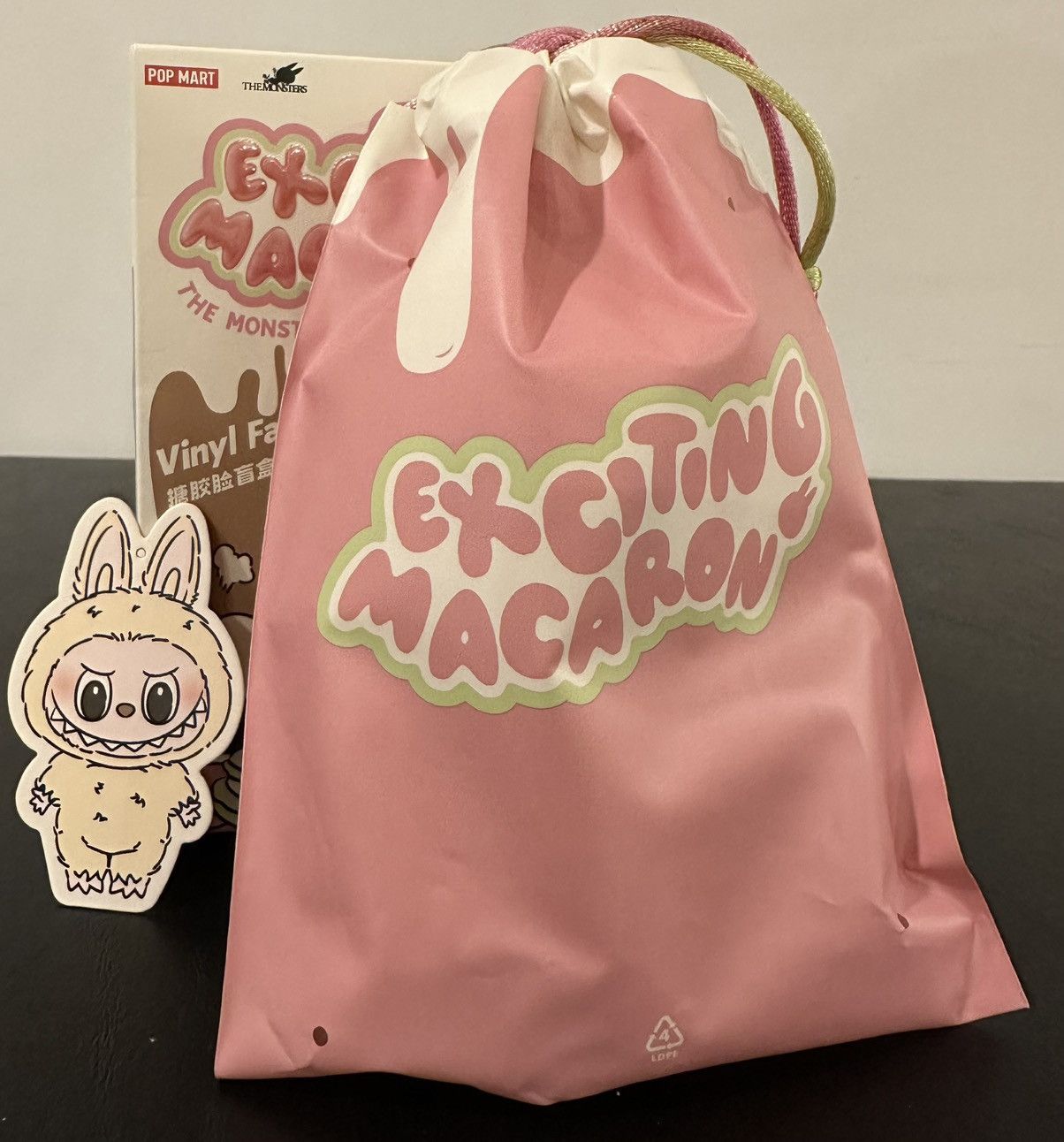 POP MART PopMart Exciting Macaron Soymilk Labubu 100% Authentic Size ONE SIZE - 8 Thumbnail
