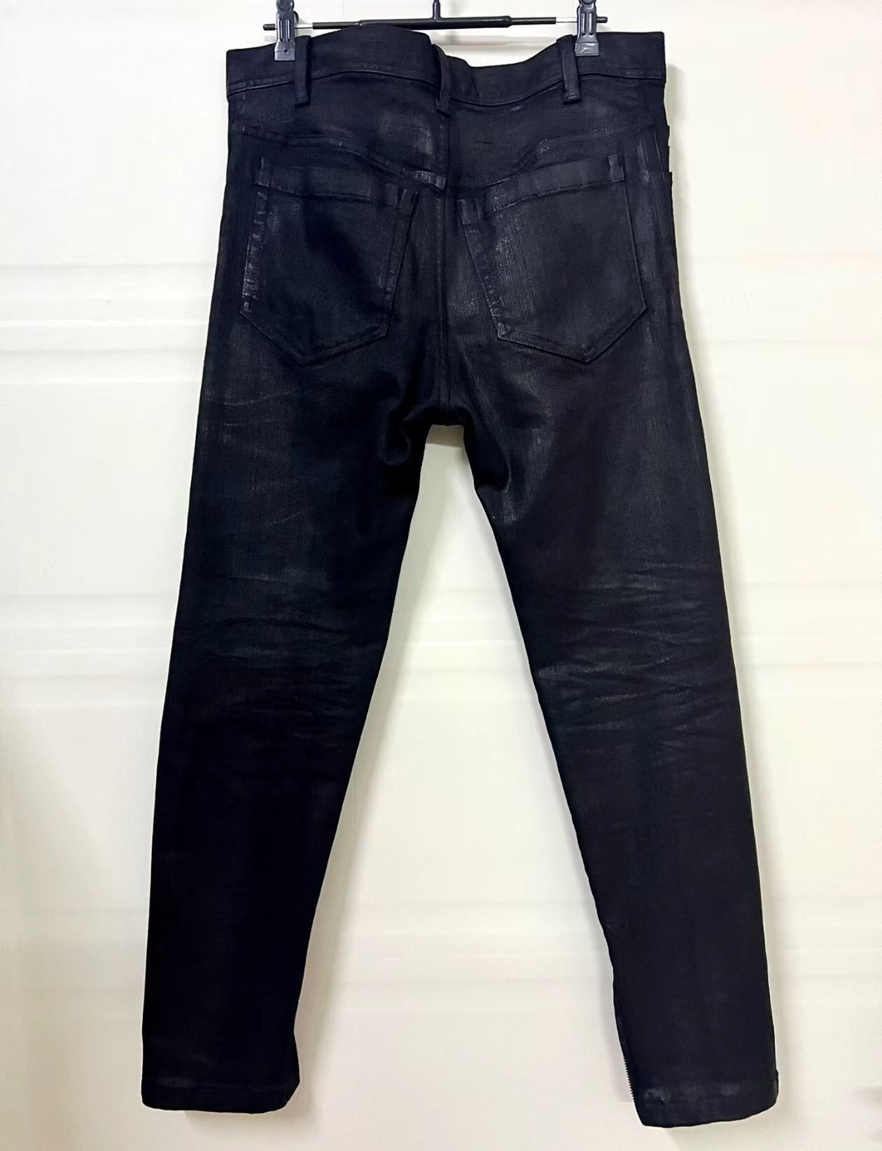 Julius Julius 7 brushed adhesive coated waxed jeans 2412-Nextarrow Size US 31 - 3 Thumbnail