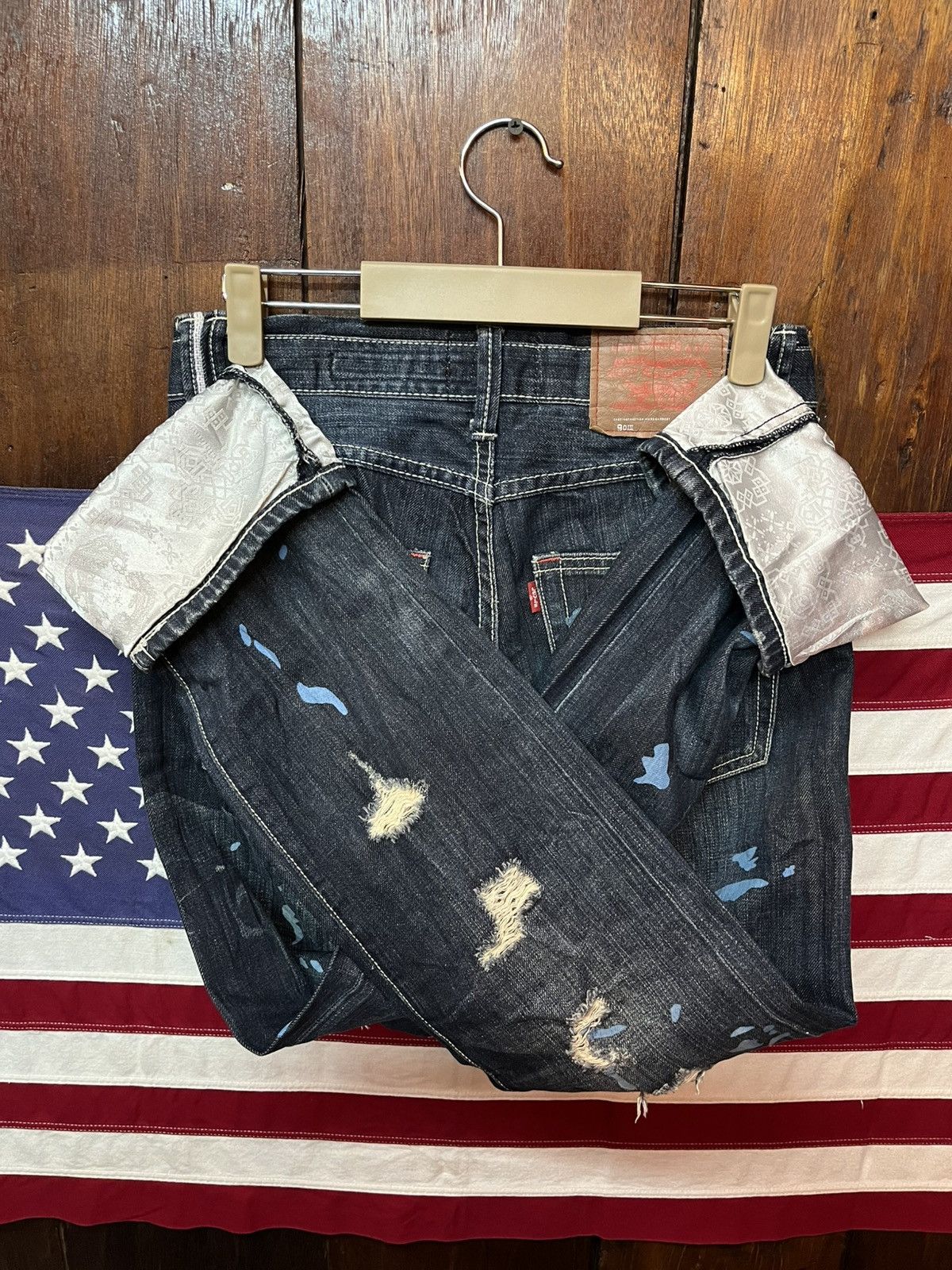 Levi's Vintage Y2K Levis X Clot Collaboration Denim Size US 29 - 3 Thumbnail