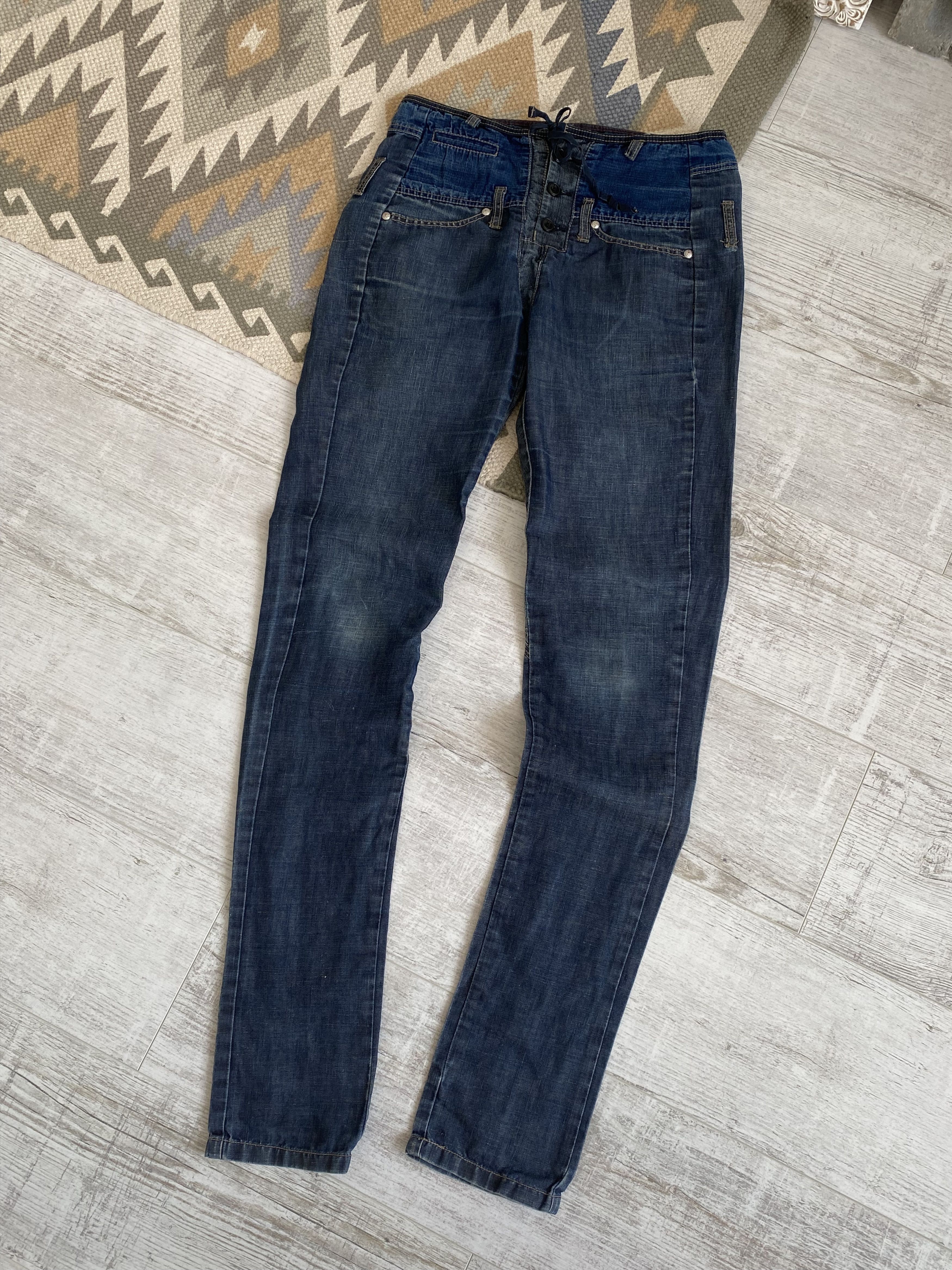 Marithe + Francois Girbaud Marithe Francois Girbaud Avant Garde Denim Slim Jeans Size 28" / US 6 / IT 42 - 1 Thumbnail