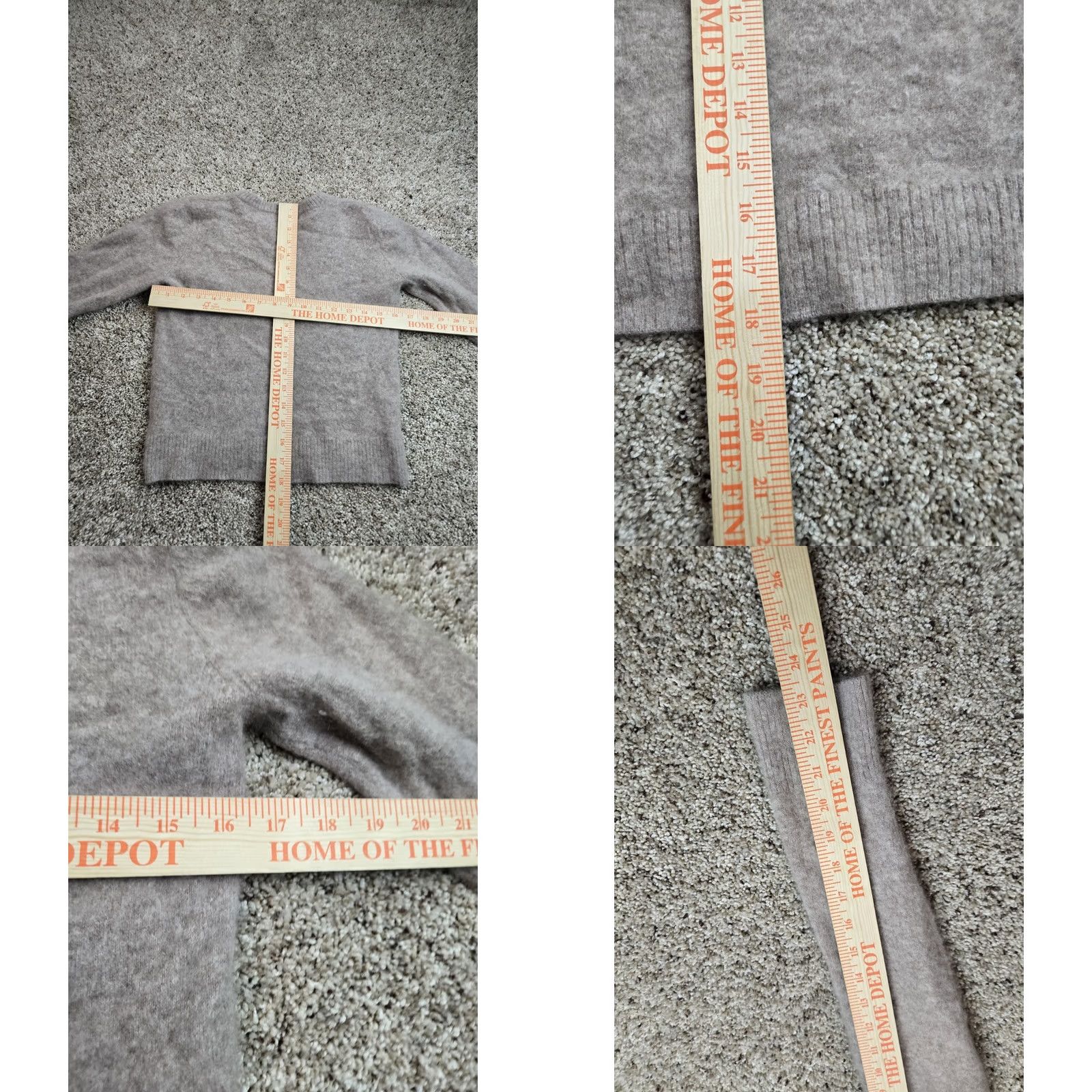 Reformation VINTAGE Reformation Sweater Womens M Beige Cashmere Long Sleeve Round Neck Read* Size M / US 6-8 / IT 42-44 - 8 Thumbnail