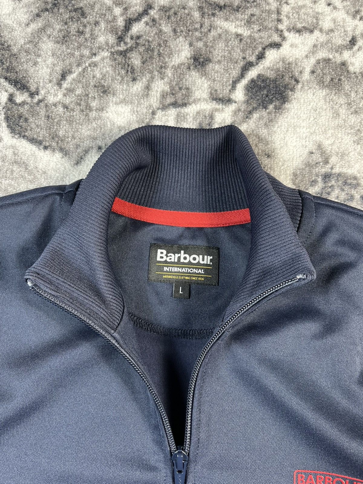 Barbour Barbour International Track Jacket Navy Logo Zip L Size US L / EU 52-54 / 3 - 4 Thumbnail