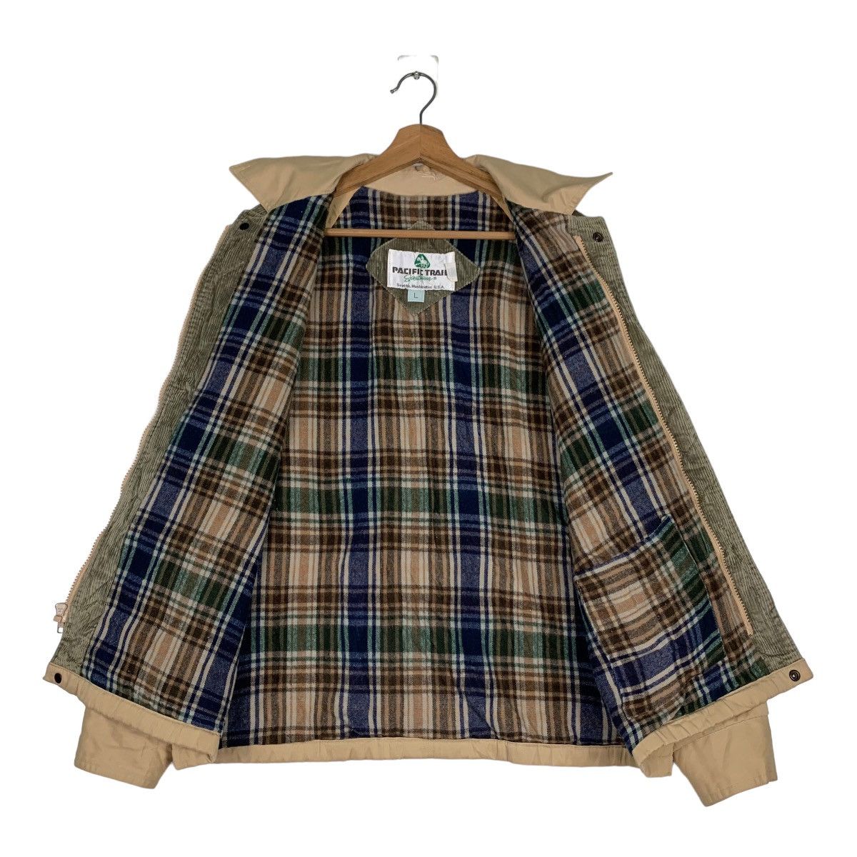 Japanese Brand PACIFIC TRAIL Tartan Lined Casual Jacket #0880-C39 Size US L / EU 52-54 / 3 - 11 Thumbnail