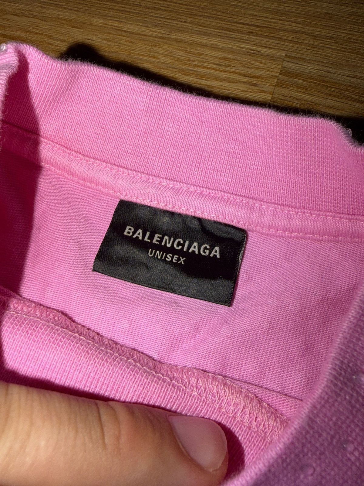 Balenciaga Balenciaga pink Rhinestone Shirt Size US L / EU 52-54 / 3 - 4 Thumbnail