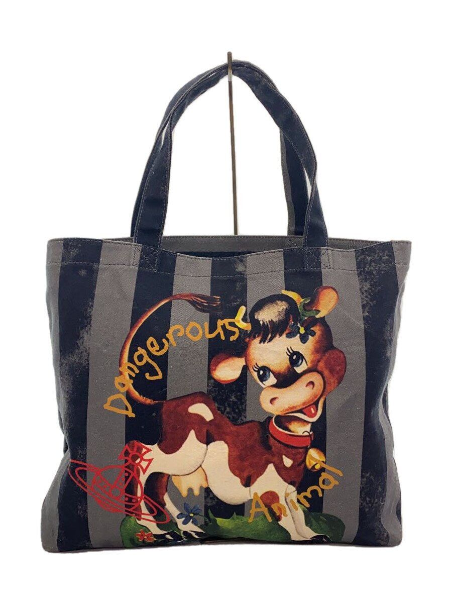 Vivienne Westwood Dangerous Animal Tote Bag in Grey, Men's