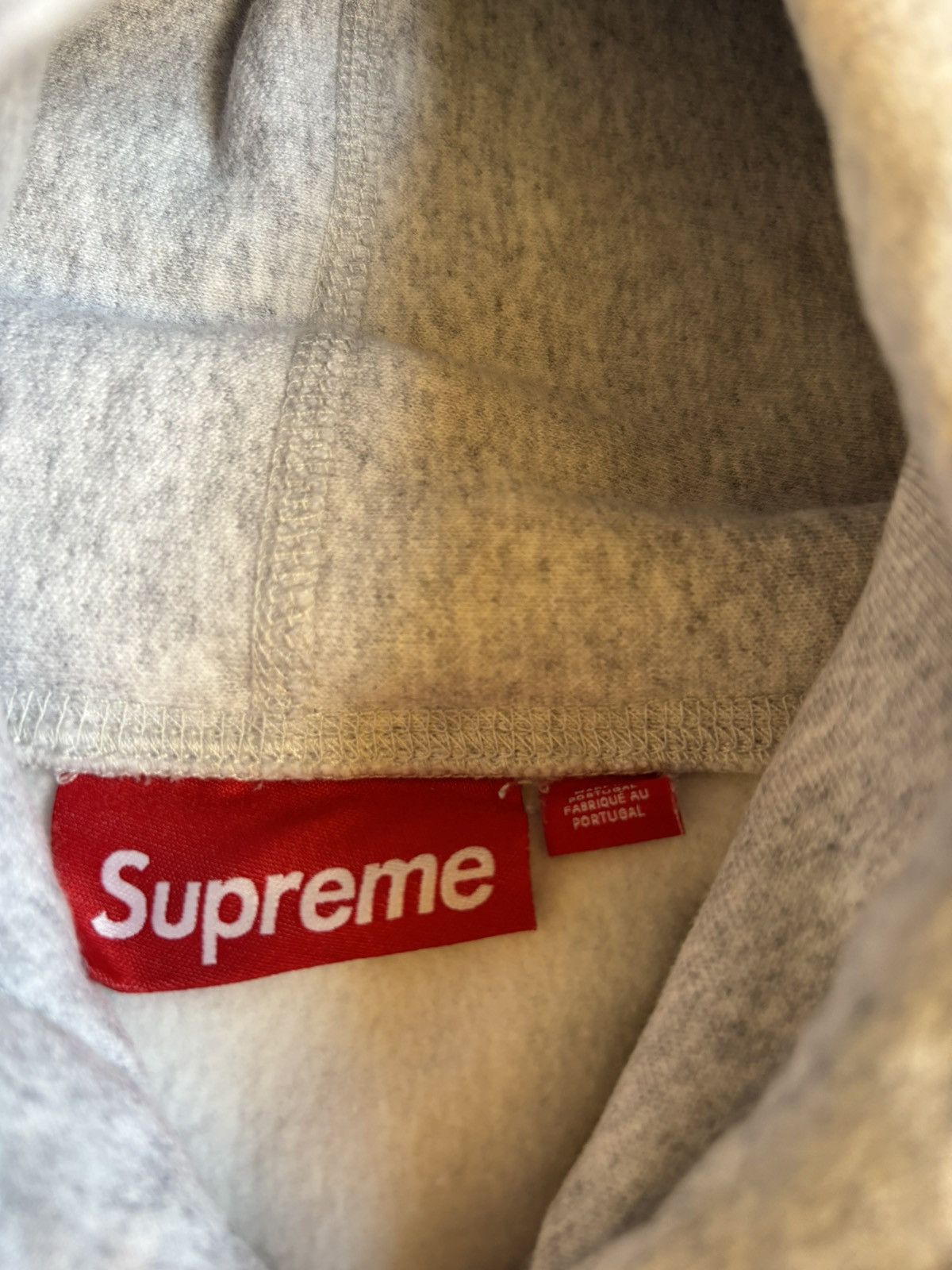 Supreme Supreme Grey Collegiate Sleeve Hoodie Size US L / EU 52-54 / 3 - 4 Thumbnail