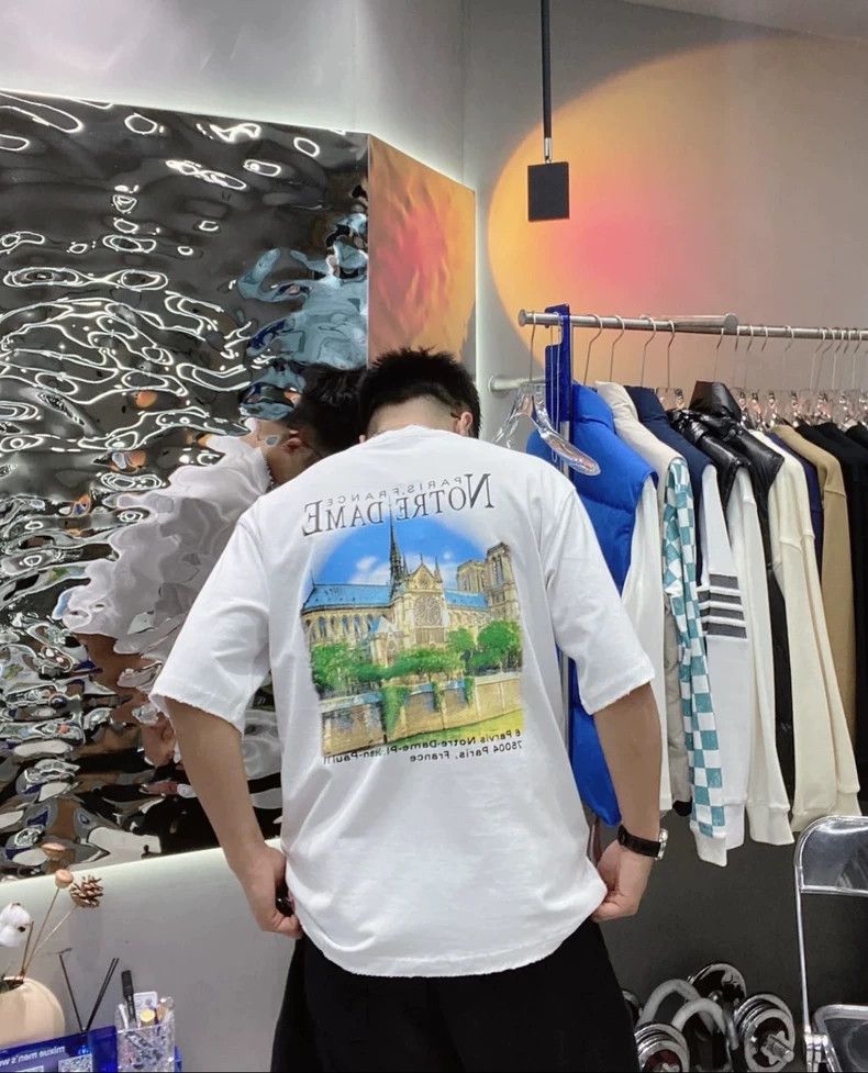 Balenciaga Balenciaga Reversible Church Print Short Sleeve Size US XS / EU 42 / 0 - 6 Thumbnail