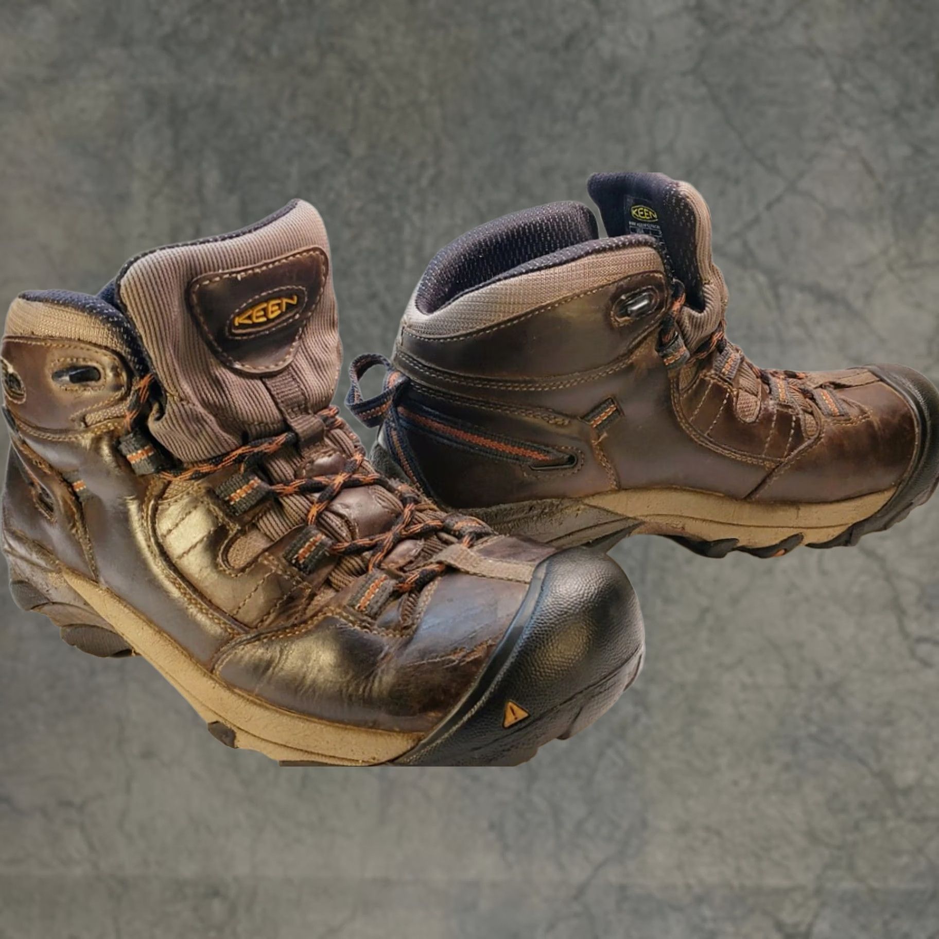 KEEN KEEN Utility Detroit Mid Soft Toe EH Boot Mens 8M Black Olive Leather Textile Waterproof Ankle Work Hiking Shoes 8M EUA 1007009D Size US 8 / EU 41 - 1 Thumbnail