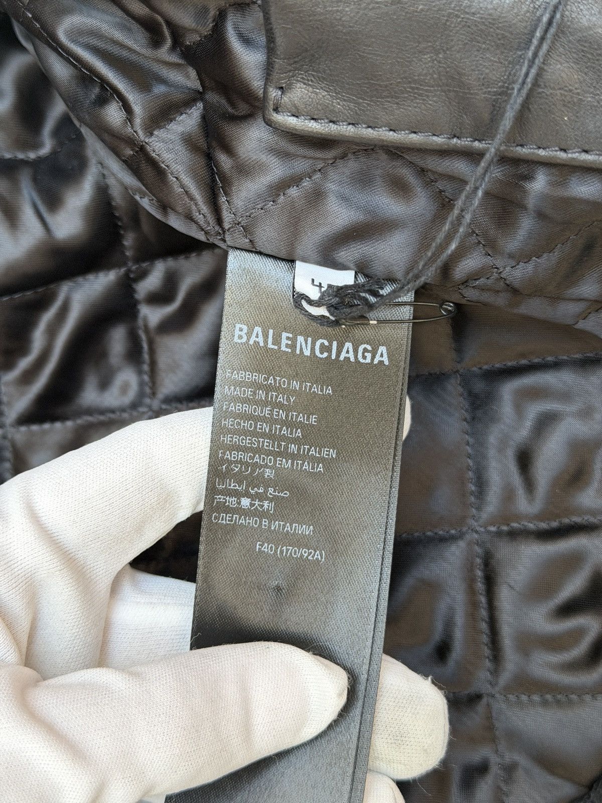 Balenciaga Balenciaga Shrunk Racer Hooded Layer Jacket Black Leather Size US XS / EU 42 / 0 - 16 Thumbnail
