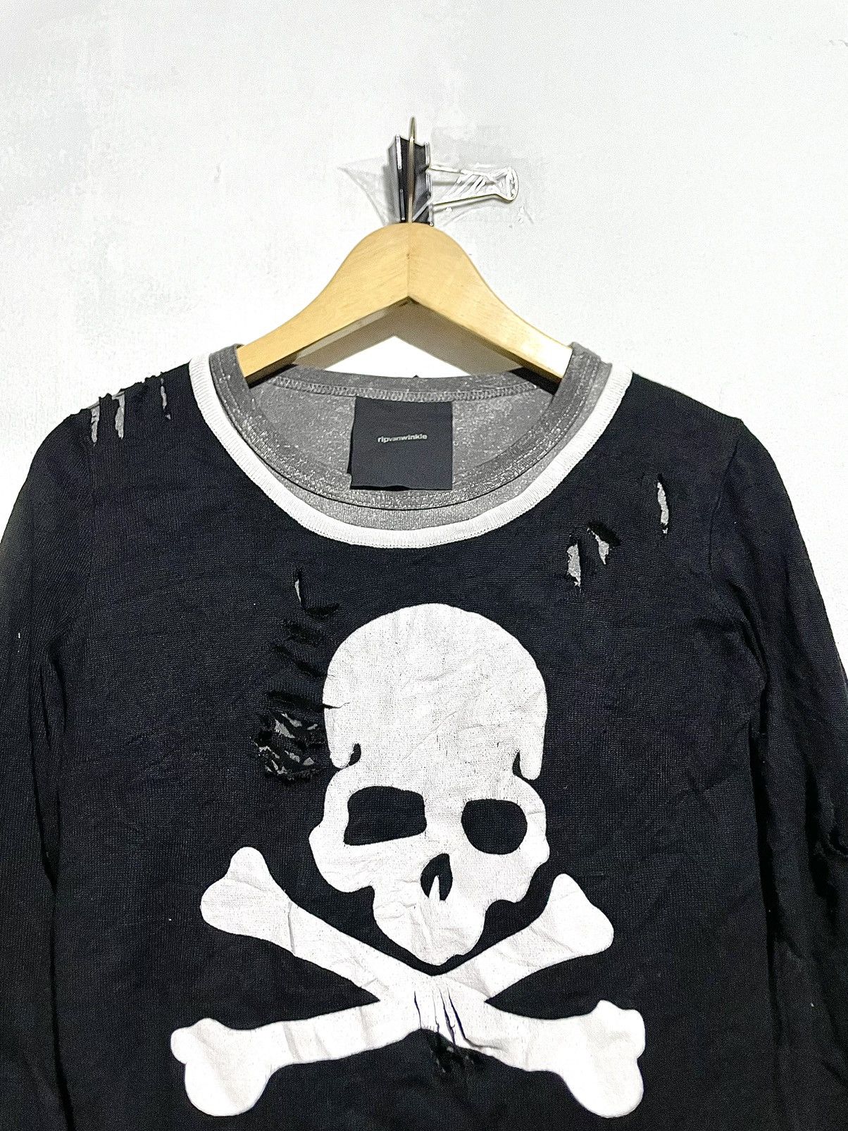 If Six Was Nine Skull Distressed Knit Punk Lgb Ifsixwasnine Style Size US S / EU 44-46 / 1 - 2 Thumbnail