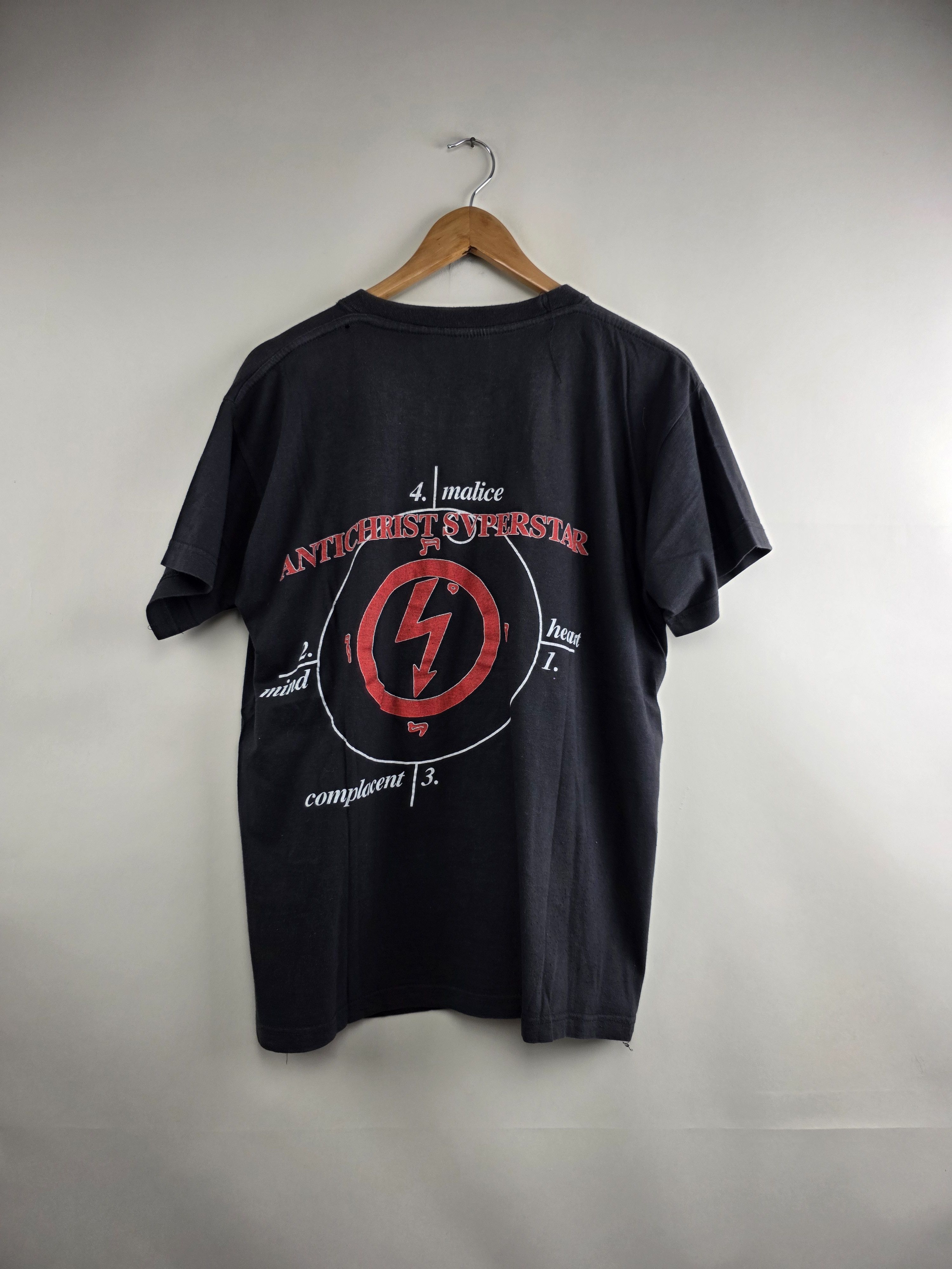 Band Tees × Marilyn Manson × Vintage 90s Marilyn Manson Antichrist Superstar L 21.5" 27" Size US L / EU 52-54 / 3 - 5 Thumbnail