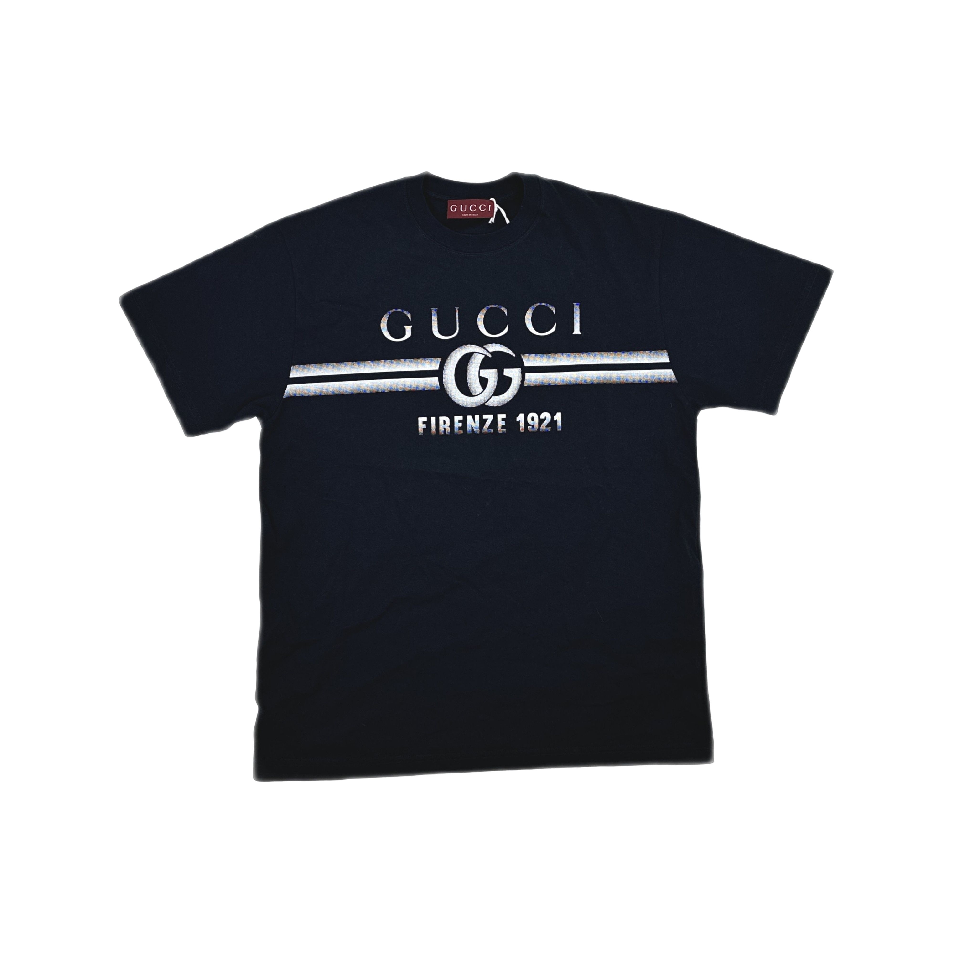 Gucci Gucci Lido Firenze 1921 Logo T-Shirt Black S Size US S / EU 44-46 / 1 - 1 Thumbnail