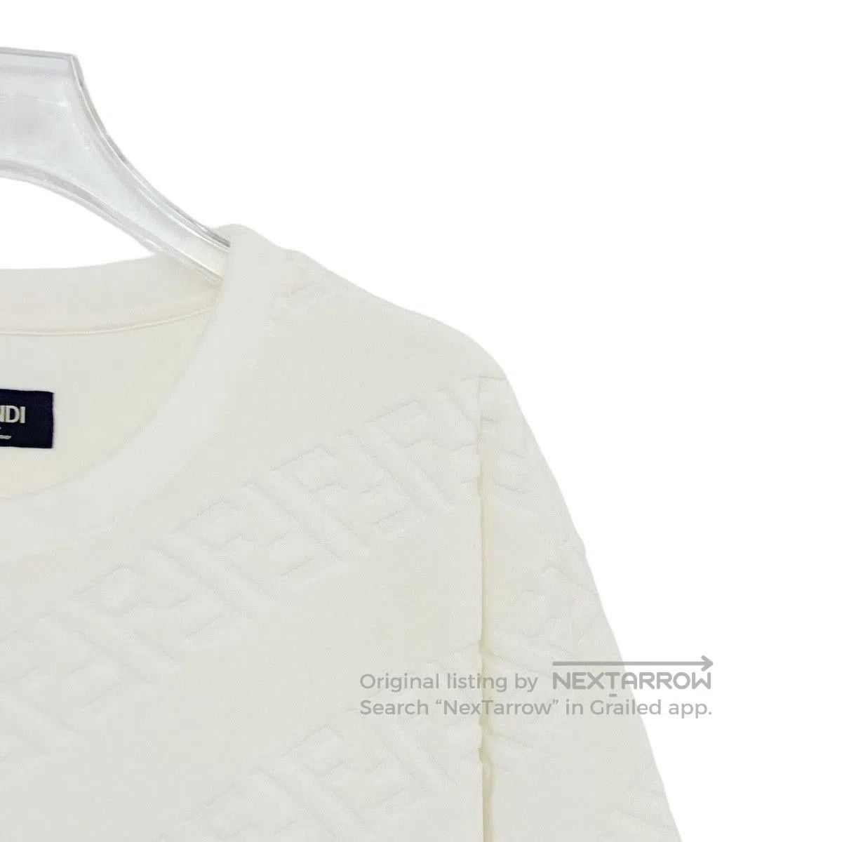 Fendi White Short Sleeve Patterned T. Size US M / EU 48-50 / 2 - 4 Thumbnail