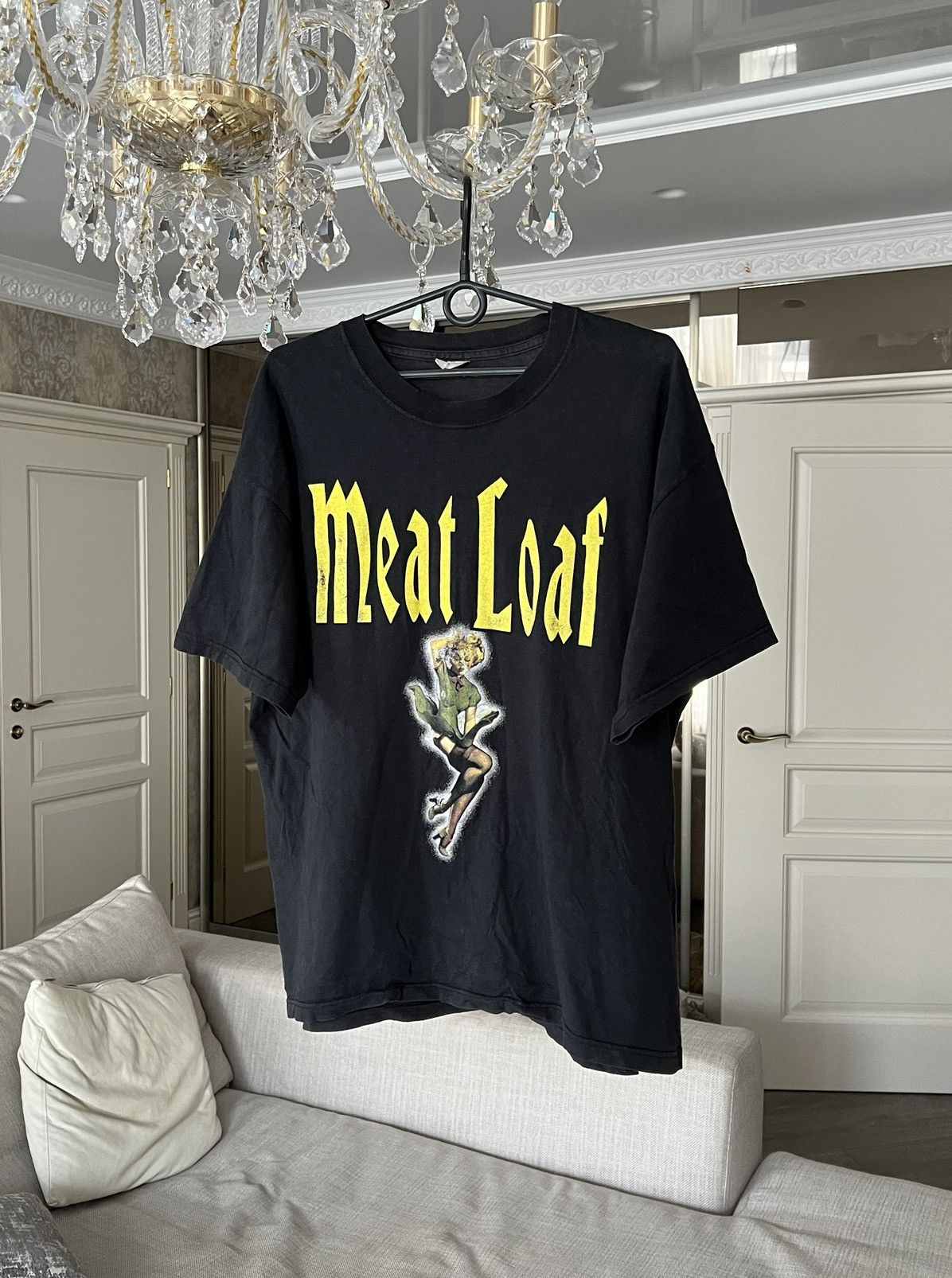 Band Tees × Vintage Vintage 💥 Meat Loaf Band Tee T-Shirt RARE Size US XL / EU 56 / 4 - 1 Thumbnail