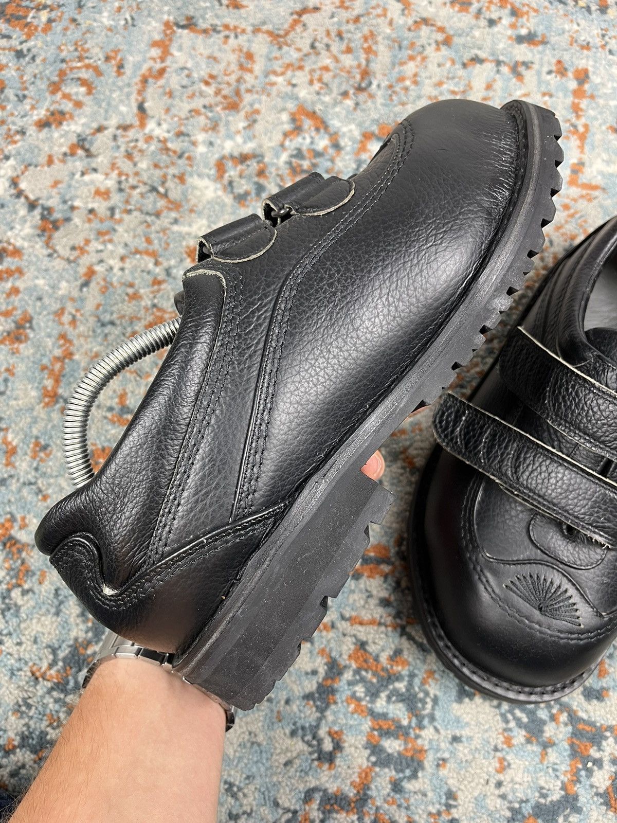 Vintage Vintage y2k Huge Oversized low top boots real leather crazy Size US 7 / EU 40 - 10 Thumbnail