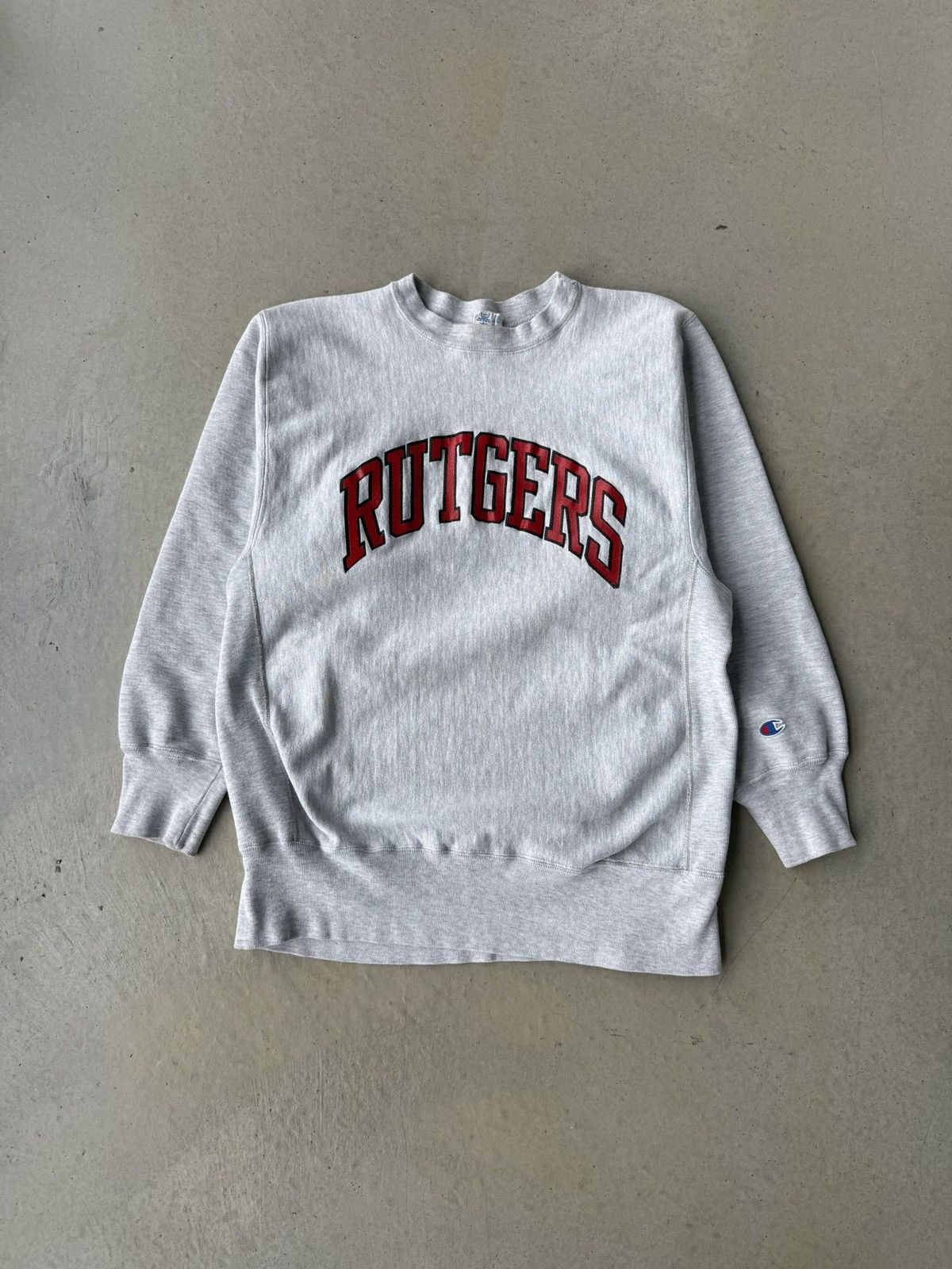 Champion Vintage 1980s Rutgers Univ. Champion Reverse Weave Crewneck Size US L / EU 52-54 / 3 - 1 Thumbnail
