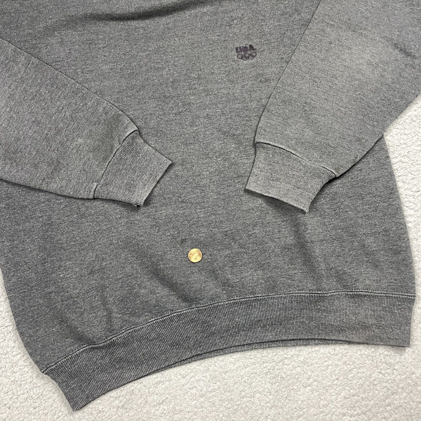 JCPenney VINTAGE JC Penney Team USA Olympics Sweatshirt Crew Neck Mens Adult Medium Gray USA Logo Pullover Cotton Blend Size US M / EU 48-50 / 2 - 6 Thumbnail
