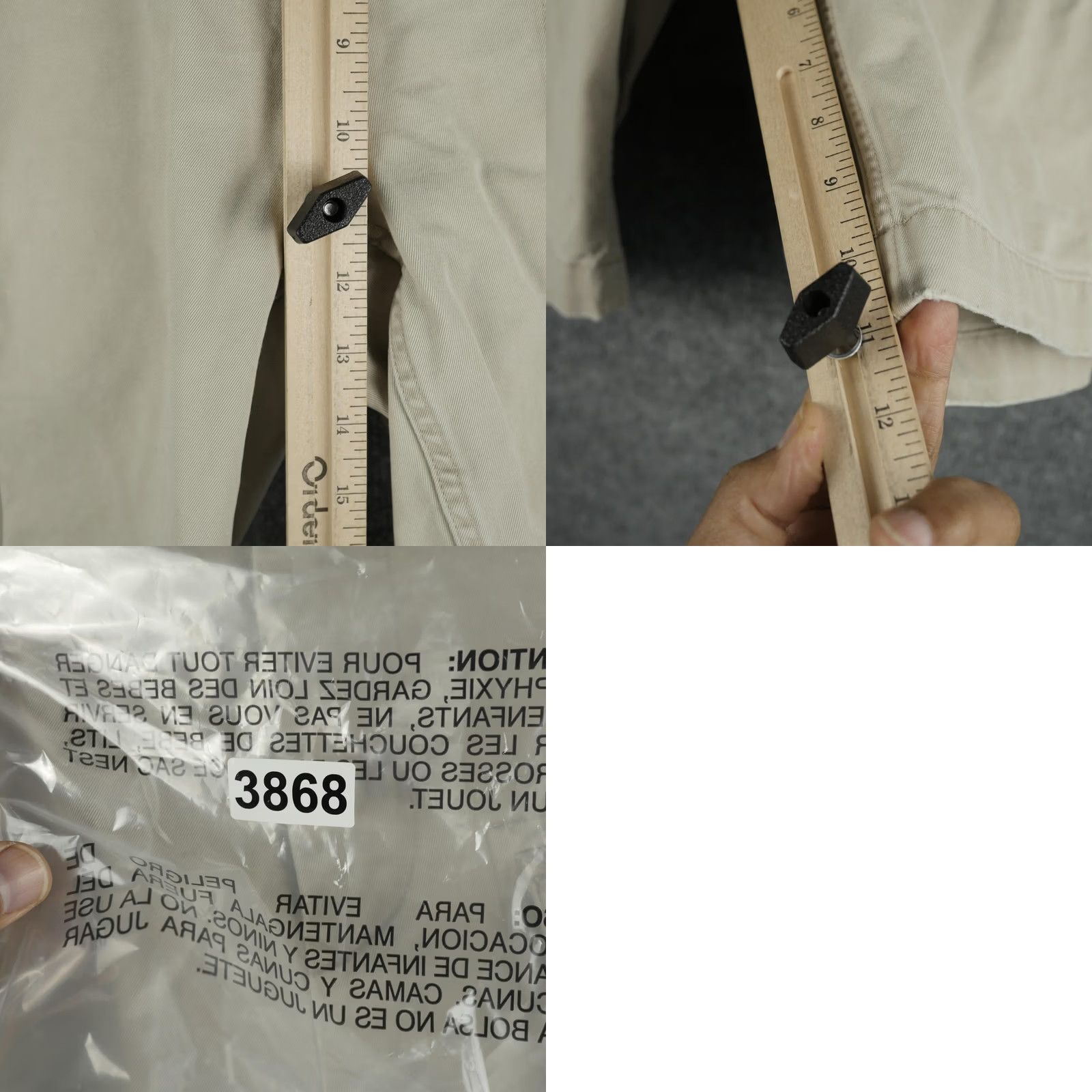 Polo Ralph Lauren Ralph Lauren Shorts Mens 35 Beige Cargo Utility Paratroper Distressed Flaw Size US 35 - 10 Thumbnail