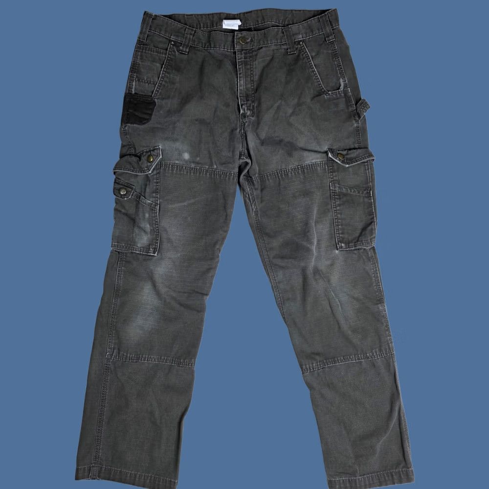 Carhartt Carhartt Cargo Pants Brown Ripstop Canvas Work Utility B342 DFE 38 x 32 Mens Regular Straight Cargo Pocket 5-Pocket Construction Workwear Modern Size US 38 / EU 54 - 1 Thumbnail