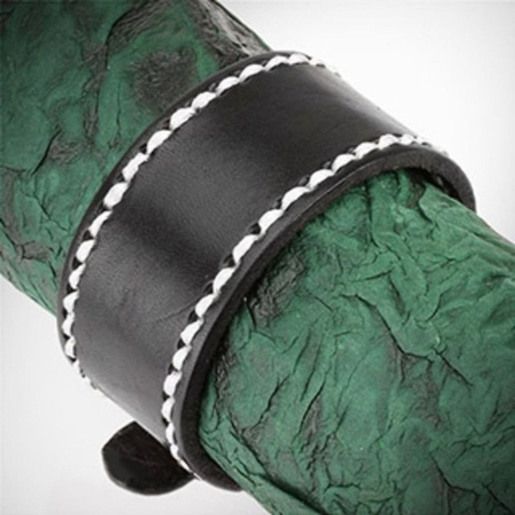 Spikes and sparrow Black Leather Bracelet with‎ Buckle End Closure Size ONE SIZE - 2 Thumbnail