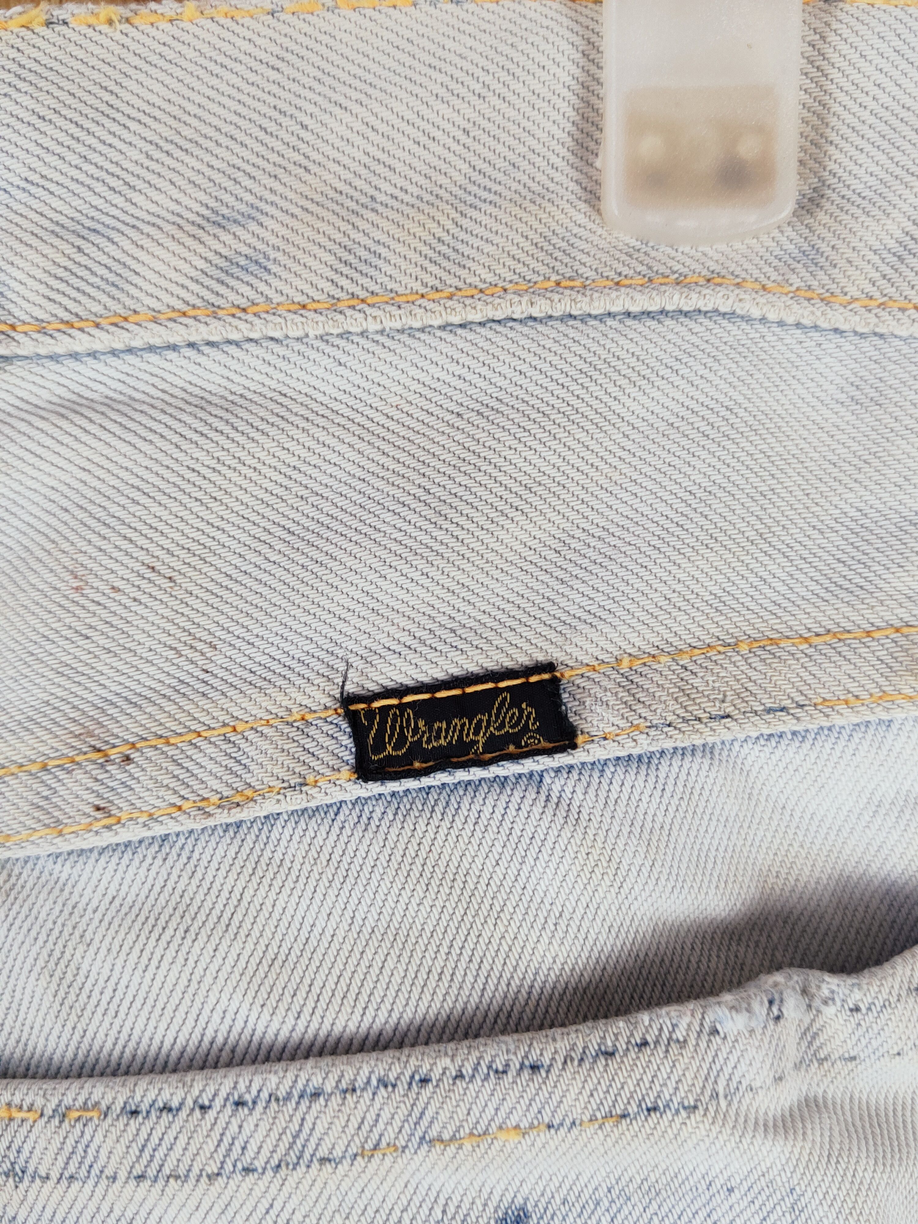 Japanese Brand Wrangler Blue Faded Distressed Ripped Jeans #W542 Size US 32 / EU 48 - 11 Thumbnail