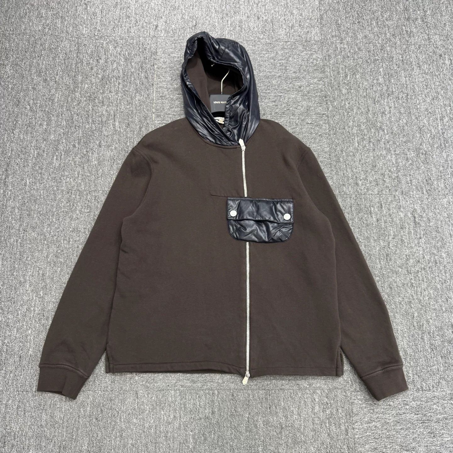 Hermes Hermes Pocket Patchwork Hoodie Size US L / EU 52-54 / 3 - 1 Thumbnail