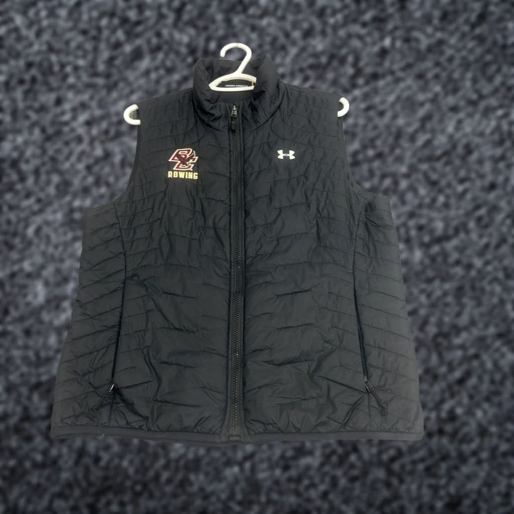 Under Armour Under Armour Boston College Vest Womens L Black Polyester Puffer Full Zip Sport Size L / US 10 / IT 46 - 1 Thumbnail