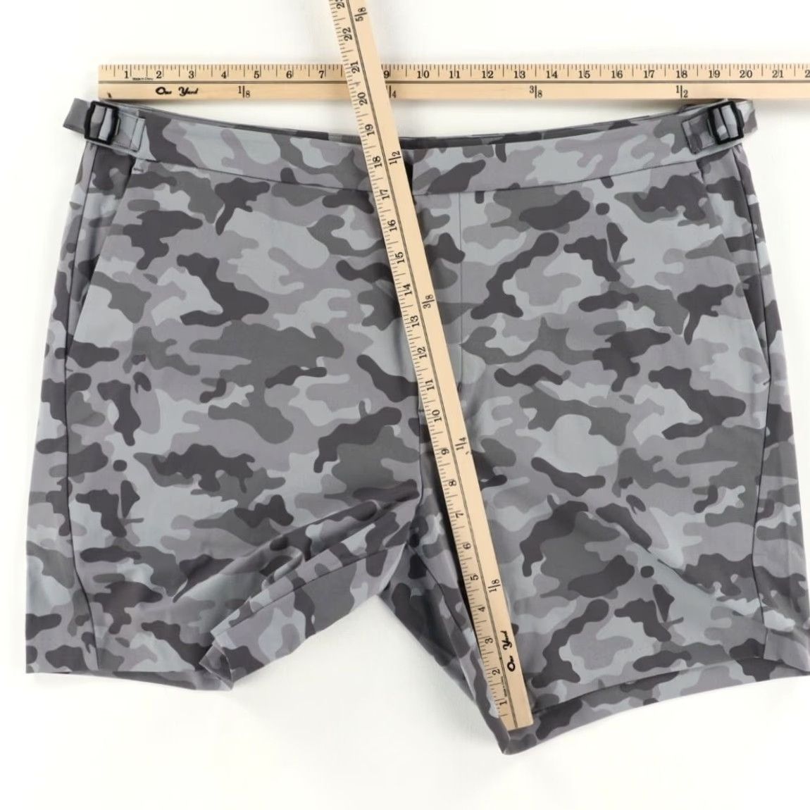 G/FORE G/Fore Tech Tab Woven Golf Shorts Gray Camouflage Men's 38 Size US 38 / EU 54 - 3 Thumbnail