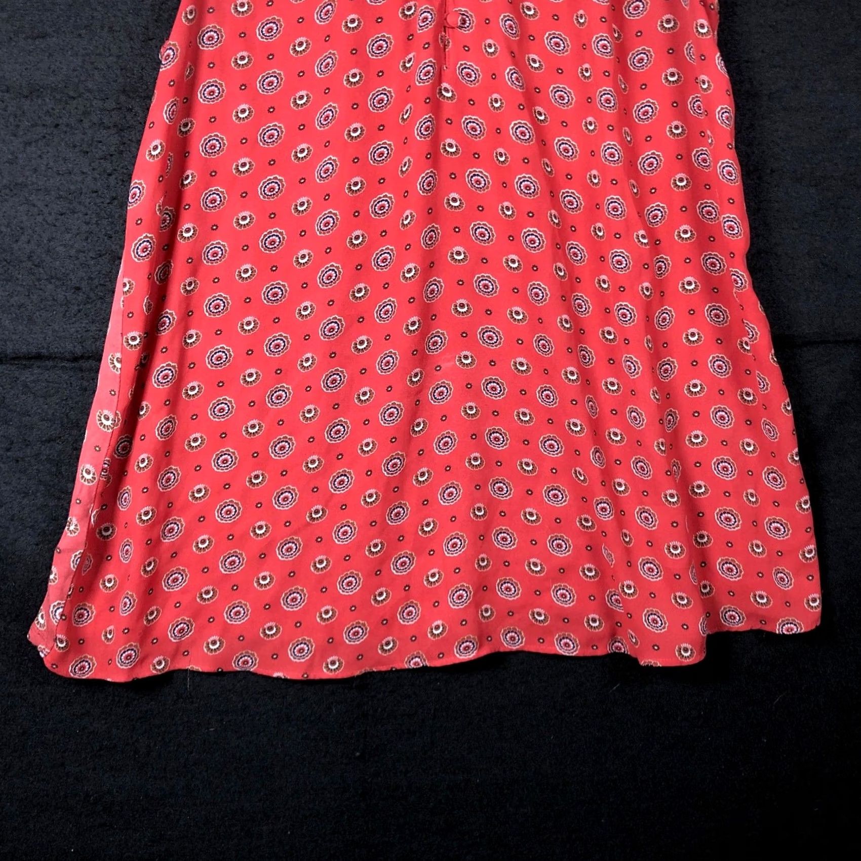 Loft LOFT Blouse Womens Multicolor Pattern Sleeveless Henley Flowy Small XS? Size S / US 4 / IT 40 - 3 Thumbnail