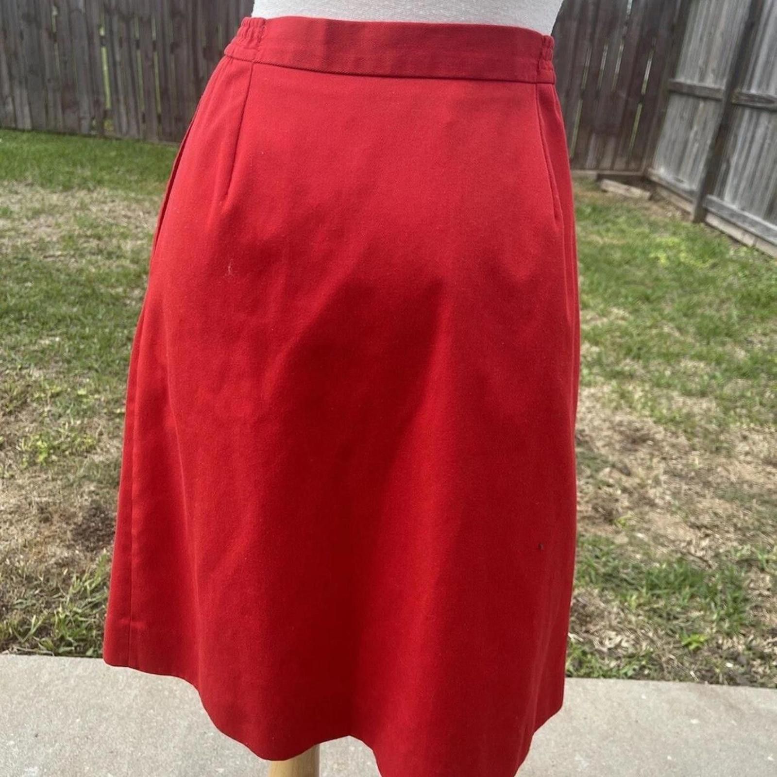 Other Red vintage 70s midi skirt small skirt #midiskirt Size 28" / US 6 / IT 42 - 2 Thumbnail