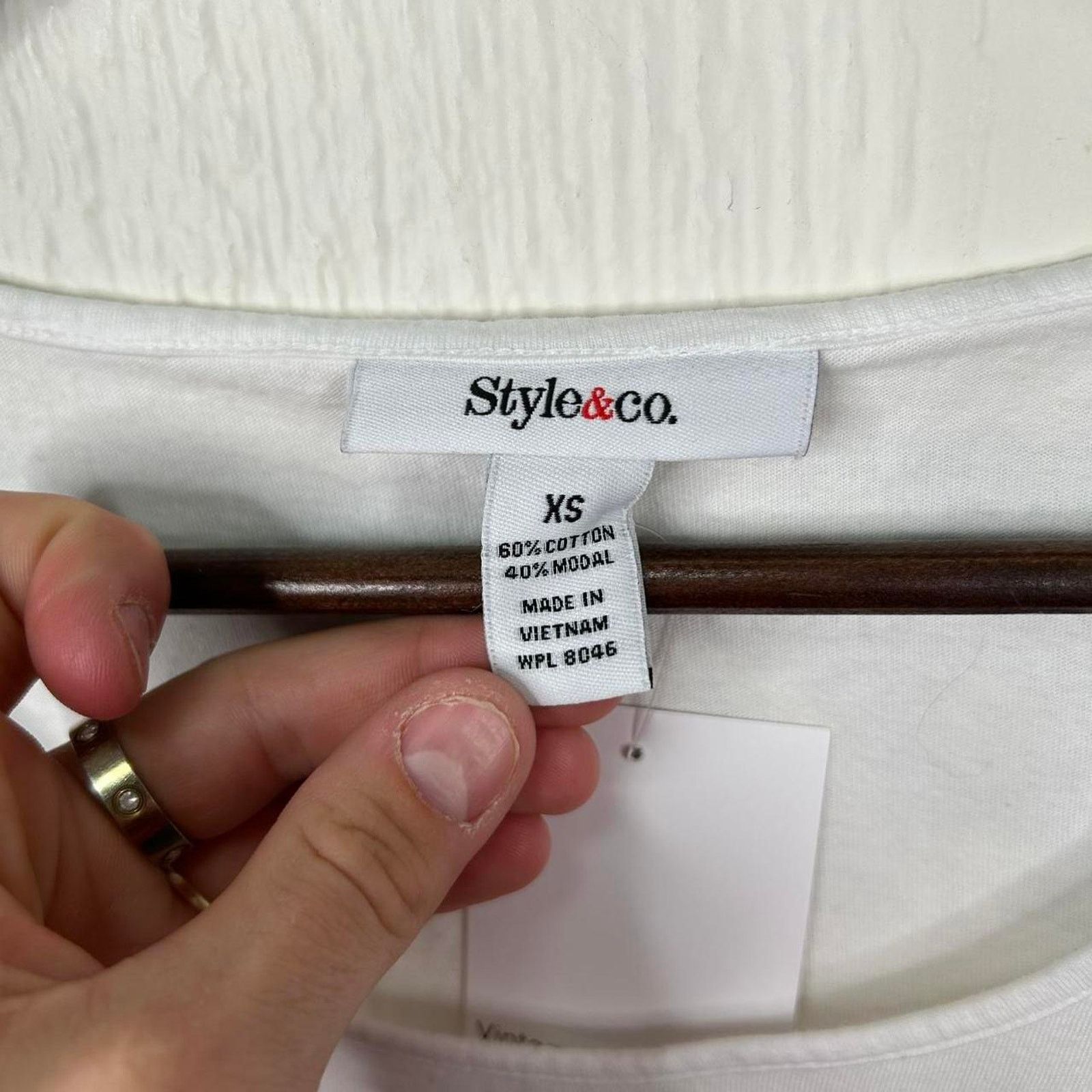 Other Vintage Y2K White & Silver Striped Boho Loose Tank Top Small Size S / US 4 / IT 40 - 4 Thumbnail