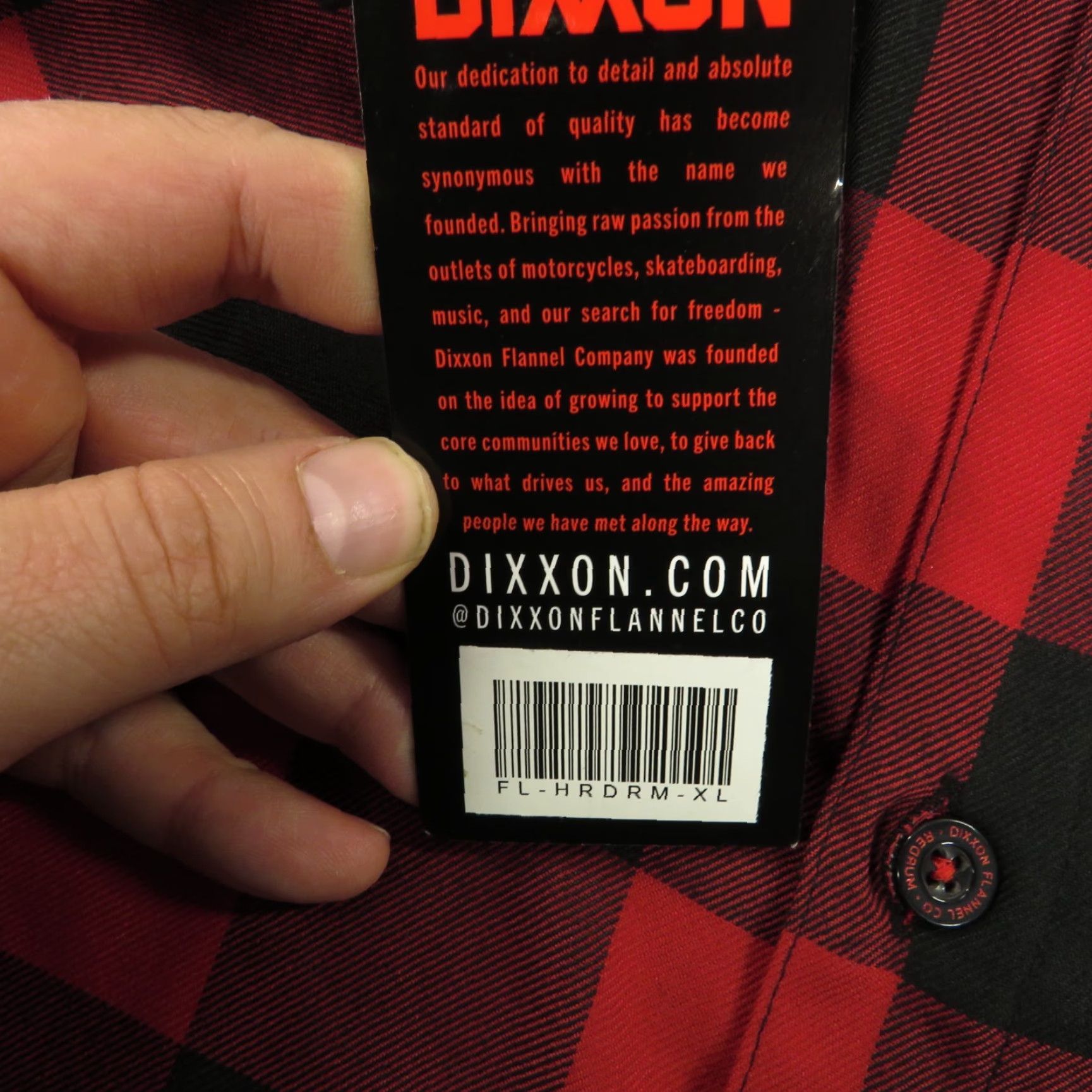 Vintage Dixxon Flannel Shirt Mens XL Red Black Buffalo Check Redrum Button Up Shining Shirts Size US XL / EU 56 / 4 - 5 Thumbnail