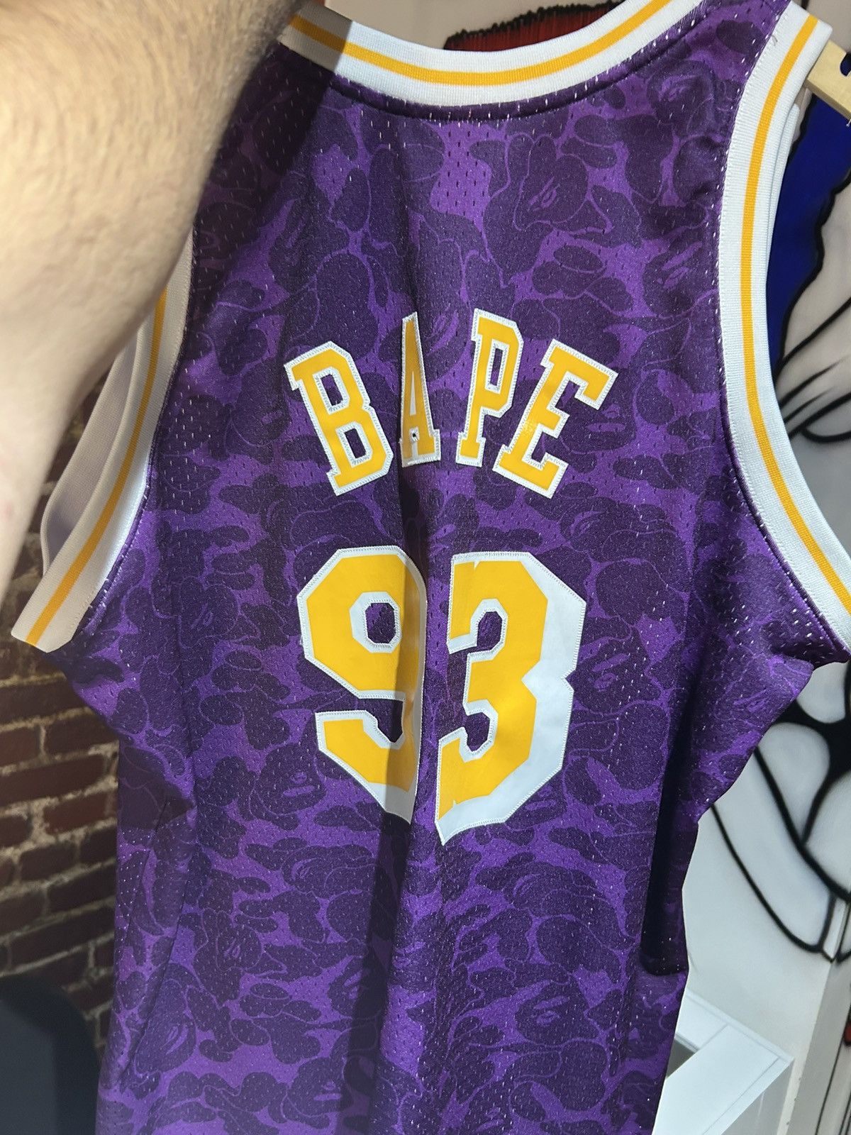 Bape × Mitchell & Ness Bape lakers jersey Size US XXL / EU 58 / 5 - 6 Thumbnail