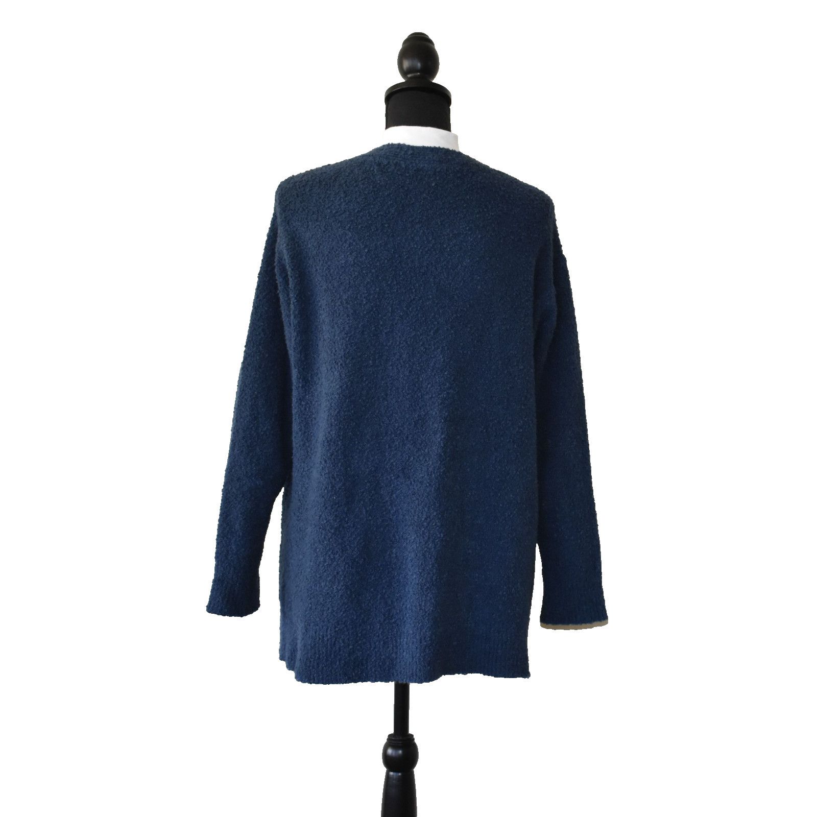 Eileen Fisher EILEEN FISHER Adriatic Org Cotton Boucle Cardigan Sweater S Size S / US 4 / IT 40 - 3 Thumbnail
