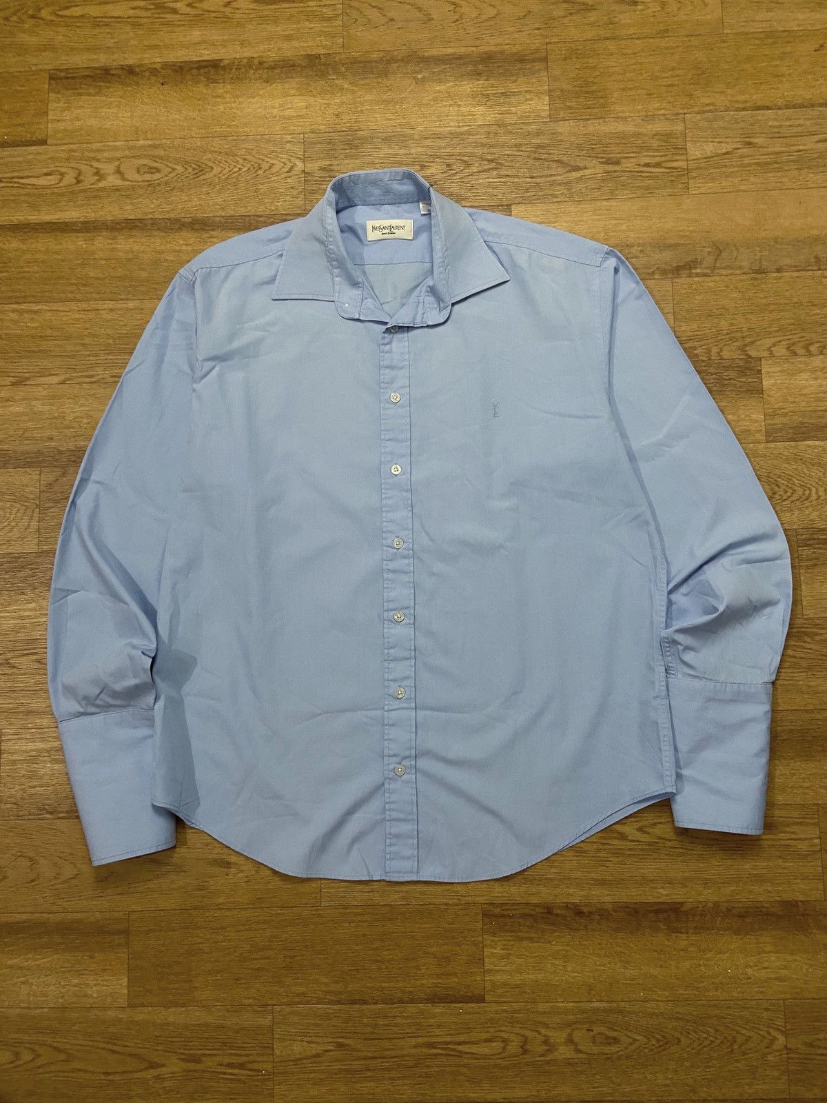 Yves Saint Laurent Yves Saint Laurent Vintage Shirt XL Size US XL / EU 56 / 4 - 2 Thumbnail