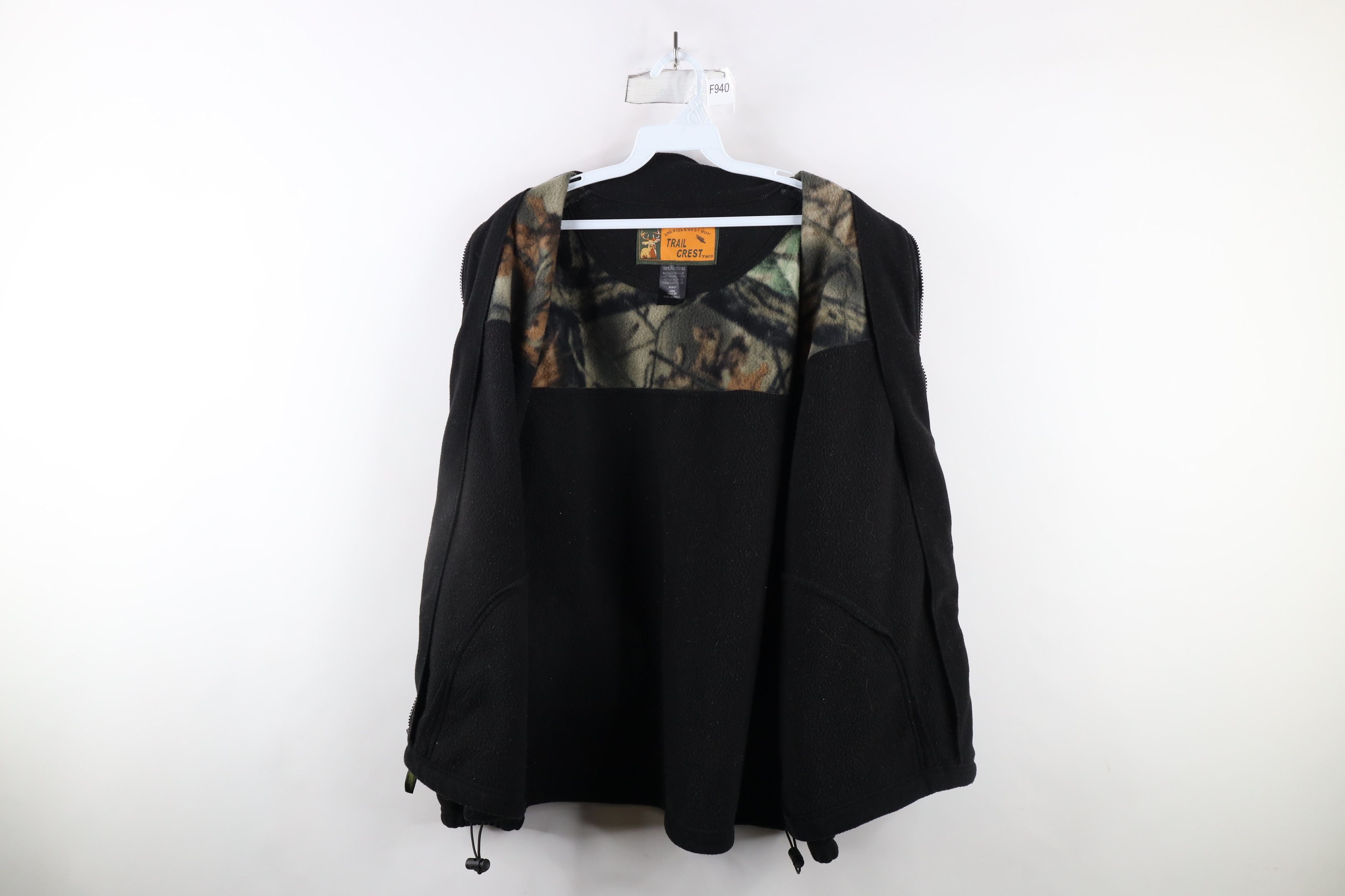 Vintage Vintage 90s Streetwear Camouflage Elbow Patch Fleece Jacket Size US L / EU 52-54 / 3 - 8 Thumbnail
