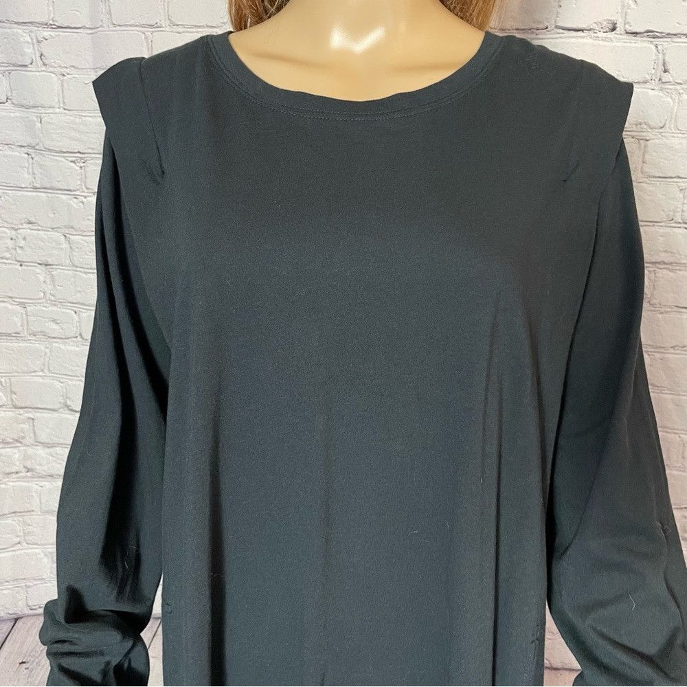 Free People New Free People Beach Black Cotton Long Sleeve T-Shirt Tuni Size M / US 6-8 / IT 42-44 - 7 Thumbnail