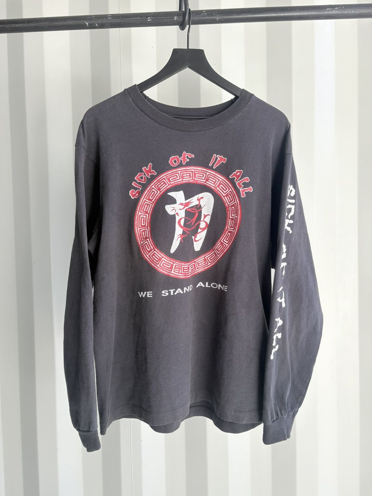 Band Tees Vintage Sick of it All Shirt Faded NYC Distressed Grunge Size US XL / EU 56 / 4 - 2 Thumbnail