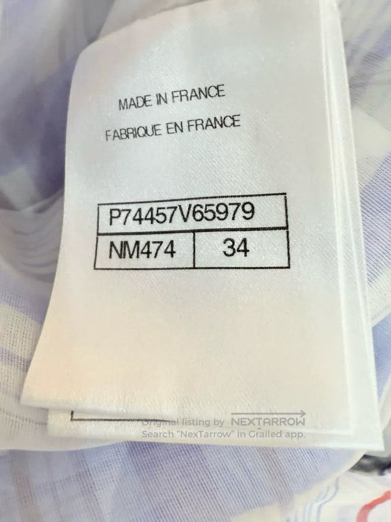 Chanel Chanel 23p blue plaid silk dress Size XXS / US 00 / IT 34 - 5 Thumbnail
