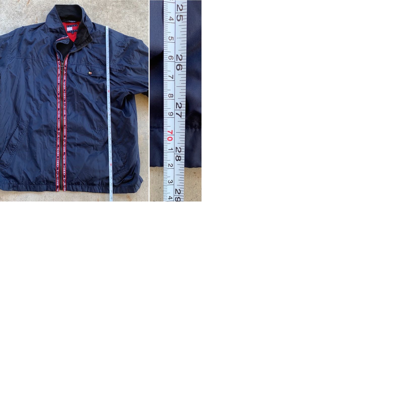Tommy Hilfiger VINTAGE Tommy Jeans Windbreaker Jacket TOMMY HILFIGER JEANS Spell Out XL Size US 36 / EU 52 - 9 Thumbnail