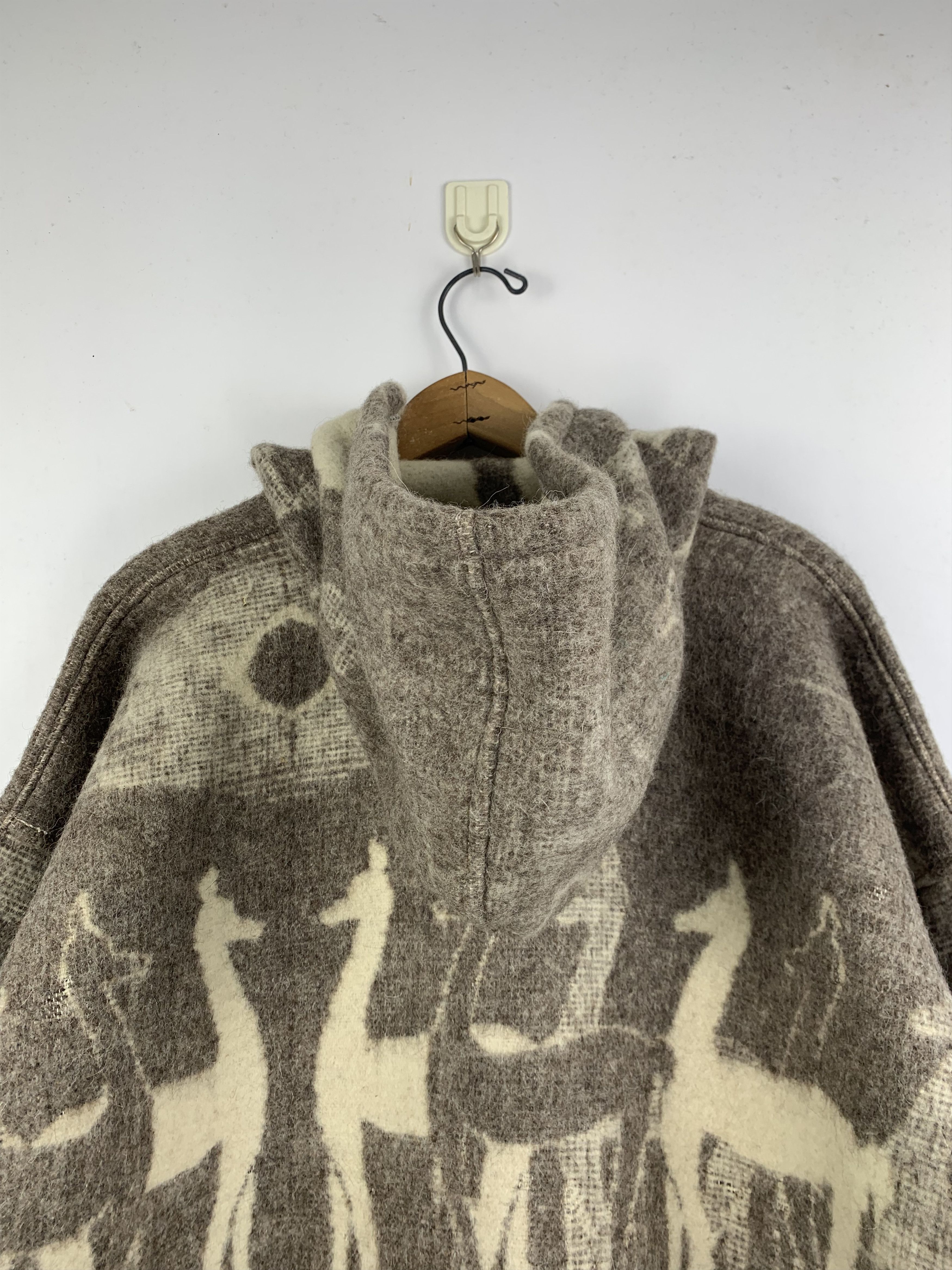 Vintage Vintage 80s Handwoven Art Pullover Wool Hoodie Jacket J1657 Size US L / EU 52-54 / 3 - 4 Thumbnail