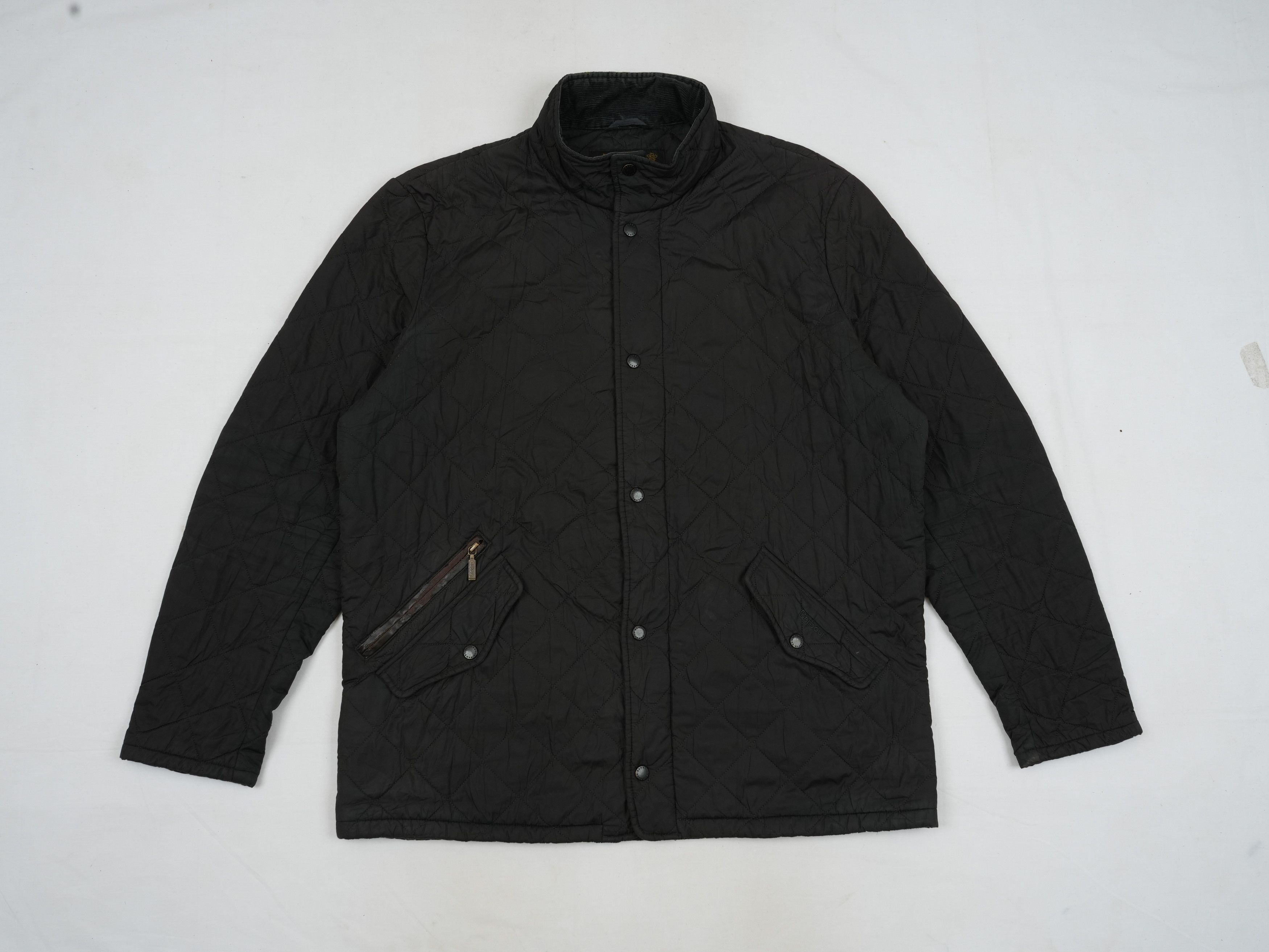 Barbour Men's Navy Barbour Powell Quilted Jacket Size US XL / EU 56 / 4 - 1 Thumbnail