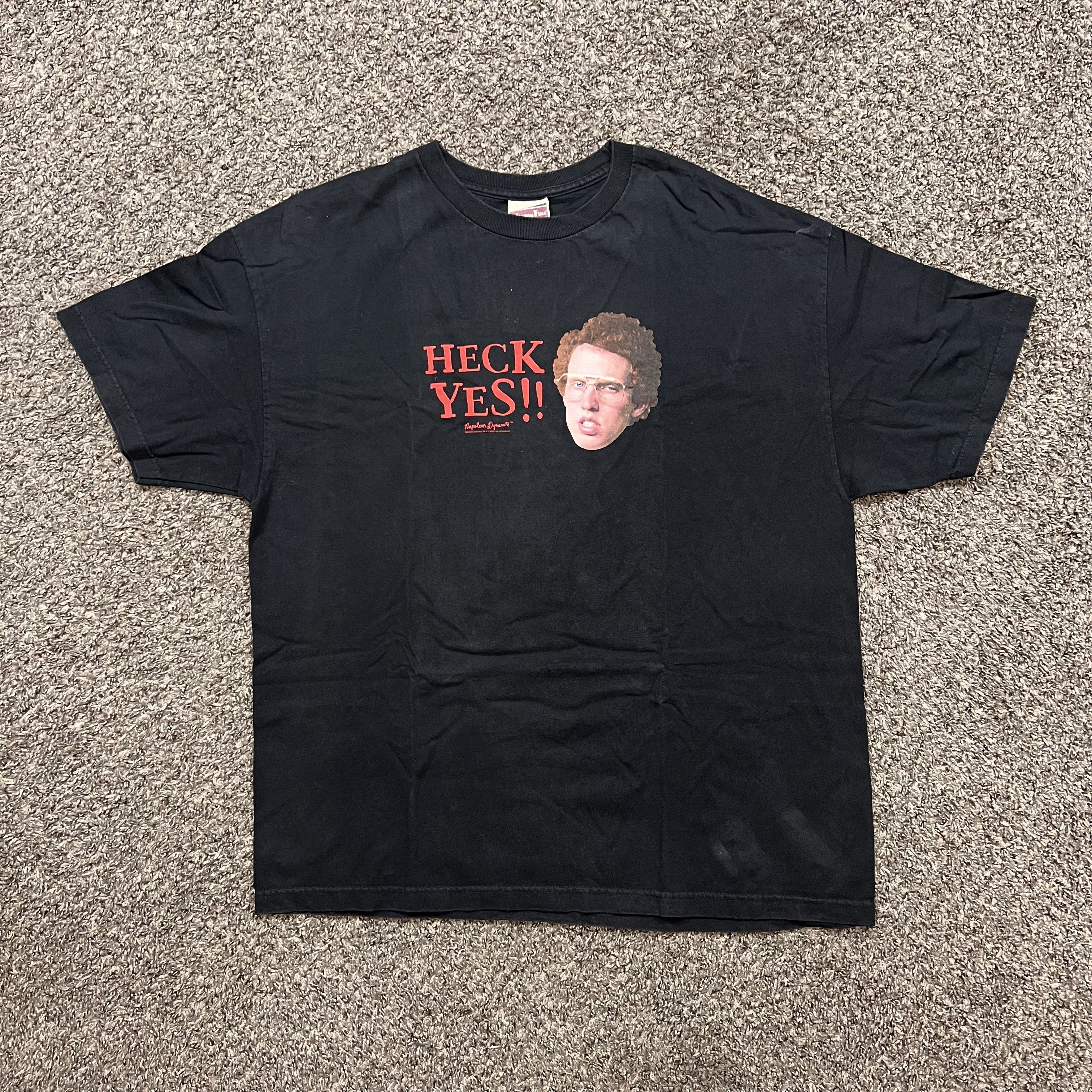 Vintage 2005 Napoleon Dynamite “Heck Yes” T Shirt Size US XXL / EU 58 / 5 - 1 Thumbnail