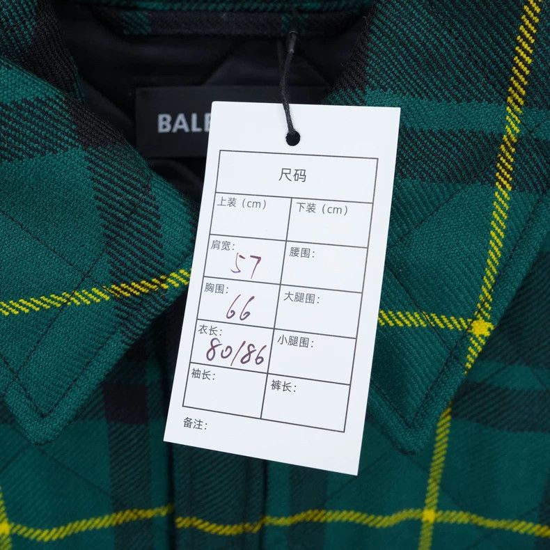 Balenciaga Balenciaga Gingham Cotton Shirt Jacket Size US S / EU 44-46 / 1 - 8 Thumbnail