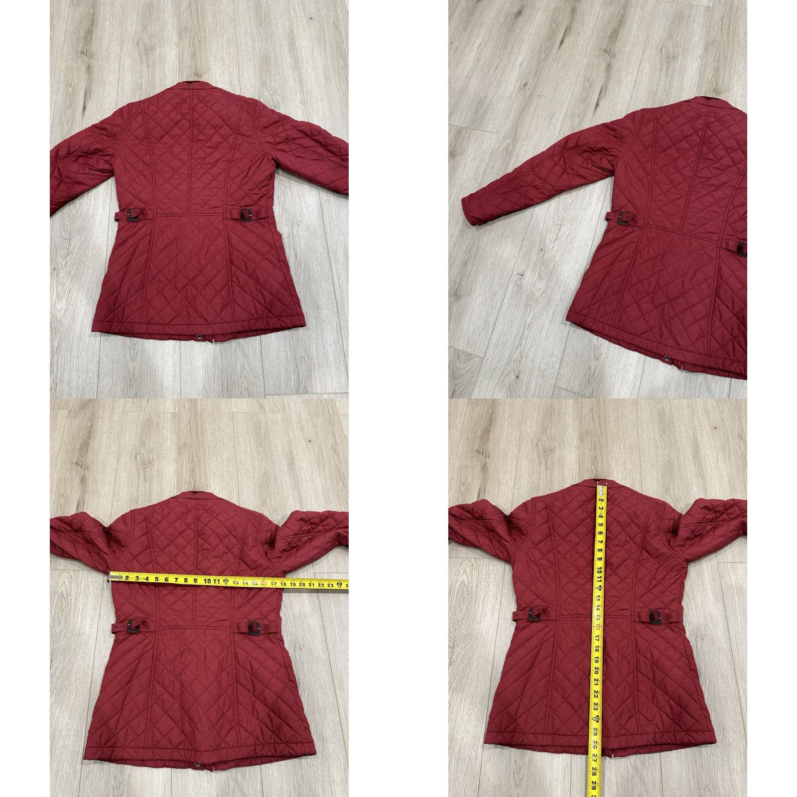 Vintage Dubarry Women Jacket Goretex Behan Equestrian Quilted Full Zip Size 10UK 36EU Red Size L / US 10 / IT 46 - 9 Thumbnail