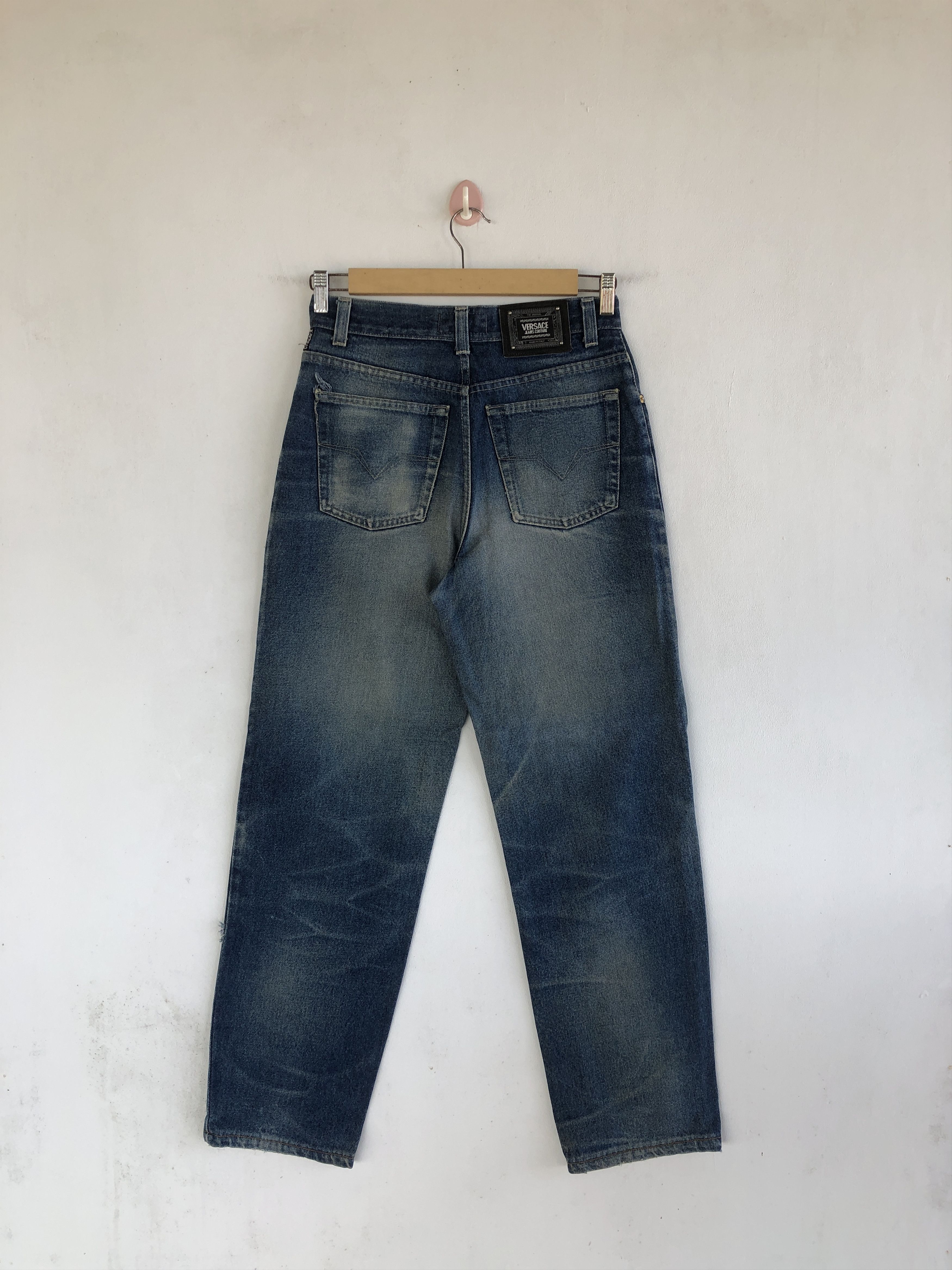 Versace Vintage Versace Jeans Medusa Versace Faded Light Wash Denim Size 28" / US 6 / IT 42 - 2 Thumbnail