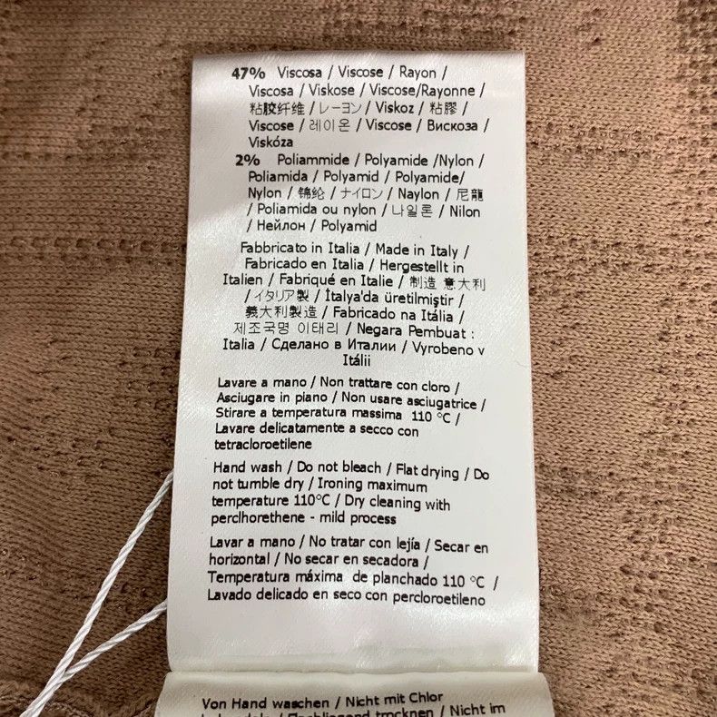 Fendi FENDI Beige flower patterned cotton knitted straight skirt Size 25" / US 0 / IT 36 - 8 Thumbnail